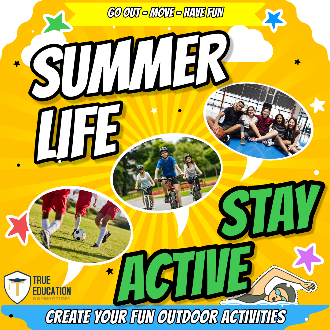 Summer break is here-but that doesn’t mean learning has to stop! ☀️
At True Education, we encourage high school students to keep growing all summer long with simple, effective habits that build momentum for fall.
Here’s how:
✅ Study weekly (At least 30 mins a day)
✅ Start a part-time summer job
✅ Practice sports
✅ Join a bike ride often
✅ Read a lot of books that challenge you
Small steps now = big wins later.
Let’s make this break count—academically and personally.
#stayactive #summerbalance #MoveLearnGrow