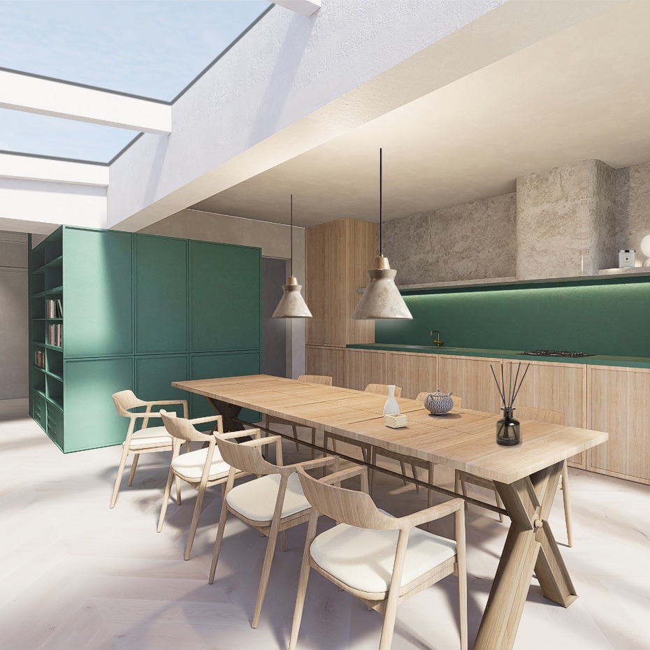 For this family home in Penarth, one of our key ideas was to infill the side extension, and open up the space to create a bright and engaging area for living and play. This approach connects the kitchen and dining area to the living area, allowing the family to share moments together while comfortably managing individual tasks. We used vibrant joinery to guide the journey from one part of the home to the next, drawing you through the new extension and framing views out to the beautiful garden. At the same time, we carved out practical spaces for a WC, utility, and storage, keeping everything both playful and functional.
#architectCaerphilly #architectNewport #architectBlackwood #architectPontypridd #architectSouthWales #architectCowbridge #architectSwansea #architectPenarth #architectBarry #architectBrecon #architectHayonWye #architectAbergavenny #architectWales #CardiffArchitecture #WalesDesign #cardiffbuilder #cardiffhouse #cardiffrenovations #cardiffarchitect #cardiffarchitects #PenarthHome #FamilyHomeDesign #ModernExtension #ArchitecturalDesign #HomeRenovationUK #LightFilledSpaces #PlayfulInteriors #KitchenExtension #ColourfulJoinery #DesignedForLiving