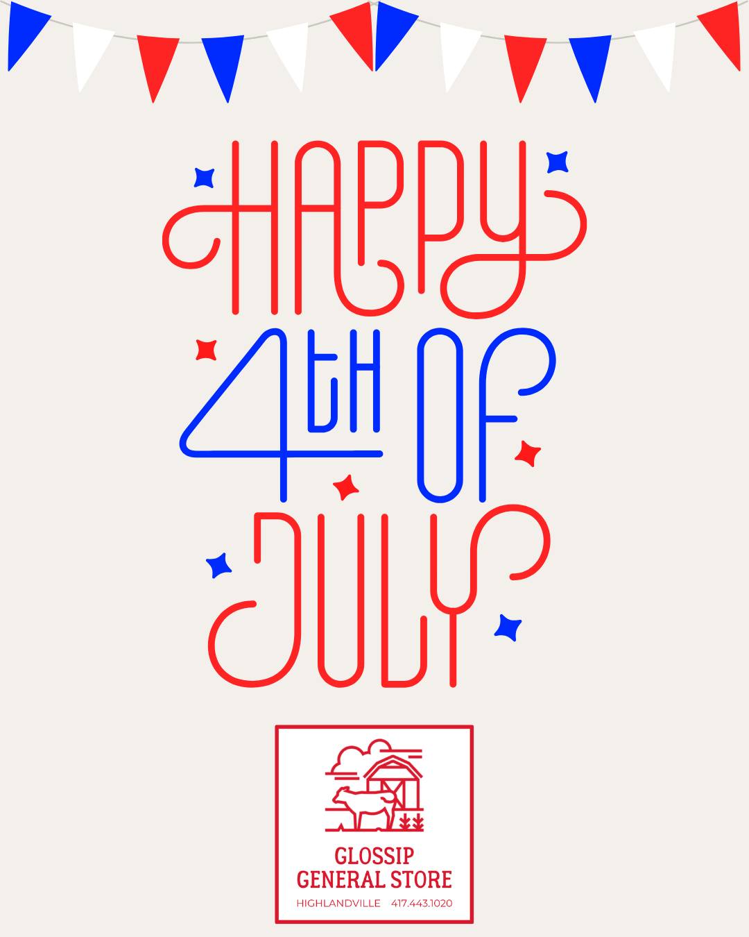 Happy 4th of July! We're open until 3pm today. Be safe out there! 🎆🎇🎆