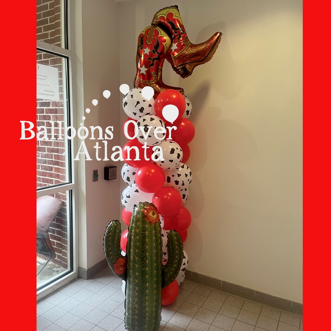 🤠 Hold onto your hats, Atlanta — the rodeo’s rollin’ in! 🎈🐂
We’re wranglin’ up balloon boots, barnyard vibes, and western wow for your next event. Whether it’s a birthday bash or a corporate hoedown, we’ve got the yee AND the haw!
Let Balloons Over Atlanta turn your party into a rootin’-tootin’ rodeo roundup! 🎉🐎 #RodeoReady