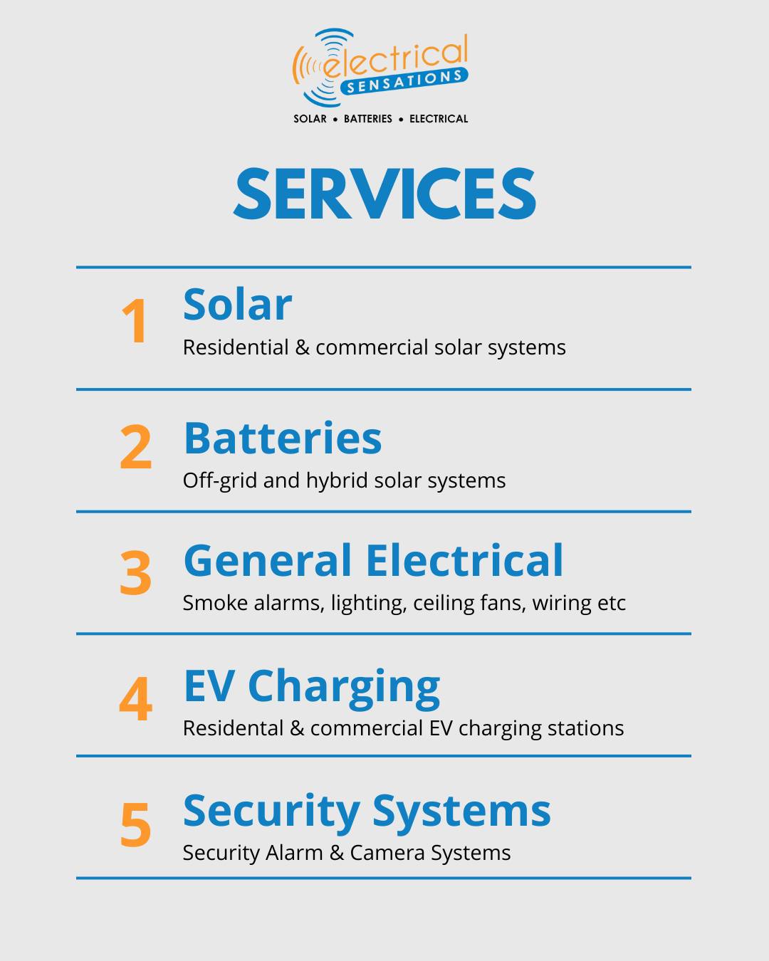 Did you know we do more than just solar and batteries?
We can also help with all your general electrical work at home or in your business - wiring, smoke alarms, lighting, power points, safety switches etc.
Plus, Nigel is fully qualified to install security cameras and alarm systems. 🔒📸
Licence No. 84691 | SAA No. S2079911 | QLD Security Installer No. 4323710