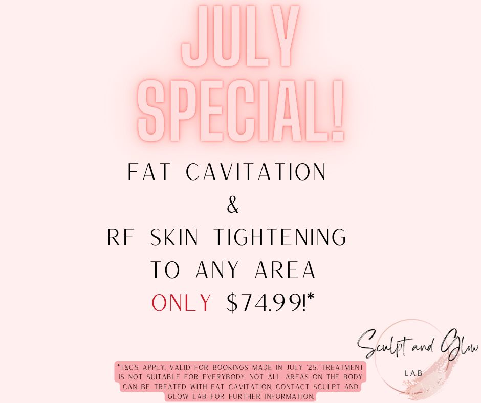 🥳July Special!🥳
Can't decide on what area you would like to work on?! We have your back!
A combination of Fat Cavitation & RF Skin Tightening to any area ONLY $74.99!*
6-12 treatments are recommended for optimal results 🙌
You can book and prepay for as many treatments as you wish! Bookings can roll over into following months! #afterpay is available in-clinic!
Curious about what areas are suitable for a Fat Cavitation treatment? Or have any questions? Contact @sculptandglowlab for further information!
Why choose @sculptandglowlab?
✅ Experienced & fully qualified nurse-led clinic, using specialised techniques with proven results!
✅State of the art devices are used that are clinically proven to deliver results!
✅ Individual treatment plans to achieve your desired results
✅FREE consultations
✅Monthly specials
✅Comfortable, non-judgemental clinic
✅230+ ⭐⭐⭐⭐⭐ reviews
The important stuff 😏
*T&C's apply. Full terms and conditions can be viewed at www.sculptandglowlab.com. Valid for bookings made in July '25. Bookings can roll over into following months. Not all areas can be treated with Fat Cavitation. Treatment isn't for everybody. Contact @sculptandglowlab for further information. #afterpay terms and conditions apply.
.
.
#julyspecial #perthbeautyspecials #fatcavitationperth #bodysculptingspecialistperth #nurseledlinic #noninvasivefatreductionperth #SlimLUX #NonSurgicalBeauty #BodyRejuvenation #ConfidenceInYourSkin #Afterpay #cmreductionperth #fatreductionperth #thinkingofbodysculpting #thinkingaboutbodycontouring #sculptandglowlab