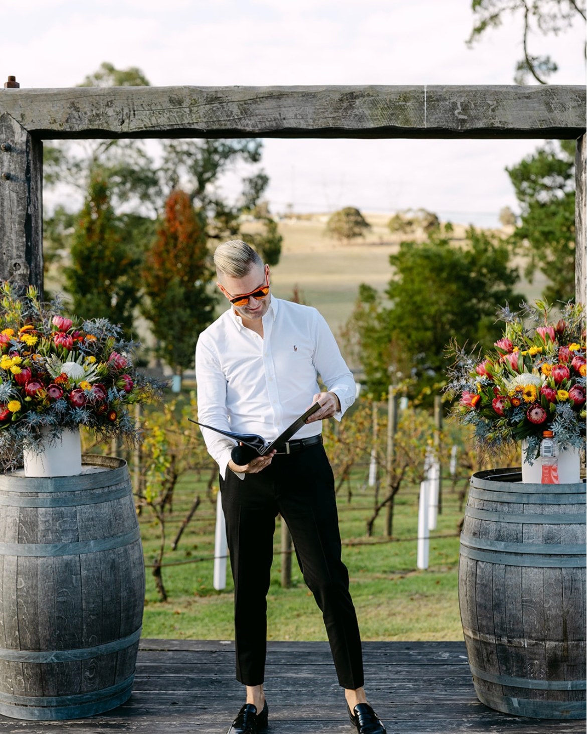 Benn, We cant thank you enough!! You made our day & night so memorable, fun, with so many laughs.
You made us feel so comfortable during vows (it wasn't even scary) haha!
You nailed it! We will be sure to recommend you to everyone.
Thank you again so very much !!
Holly & Louie
Awesome pics by @ashleyspagnoloweddings