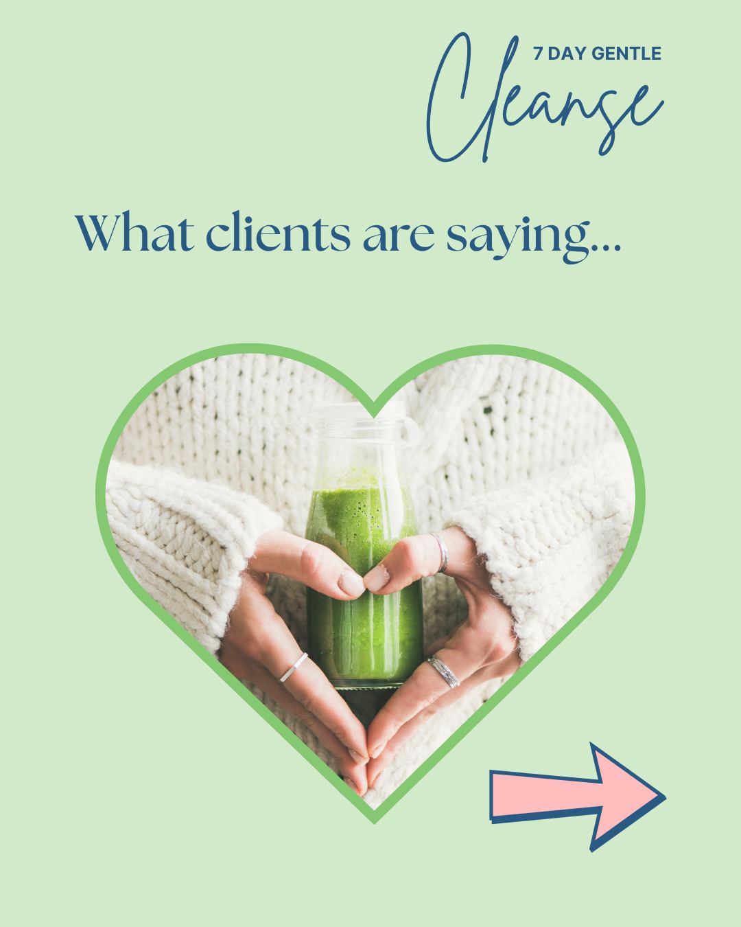 After years of working with
clients (and being one
myself), I’ve learned this:
You don’t always need a
dramatic overhaul. You need
a moment to reset.
That’s why I created the
7-Day Gentle Cleanse — to
offer something simple,
realistic, and grounding.
For one week, you’ll follow a
food-first plan that supports
your digestion, clears the
mental fog, and reconnects
you with your body.
And I’ll be right there with you
— guiding, cheering,
supporting.
🧡 It’s free. It starts July 14.
It’s a lovely way to begin
again.
Sign up via the link in bio —
and bring a friend if you like.
#gentlereset #7daygentlecleanse #whatmyclientssay #cleansetestimonials #feelgood #gainenergy #betterdigestion #digestionreset
