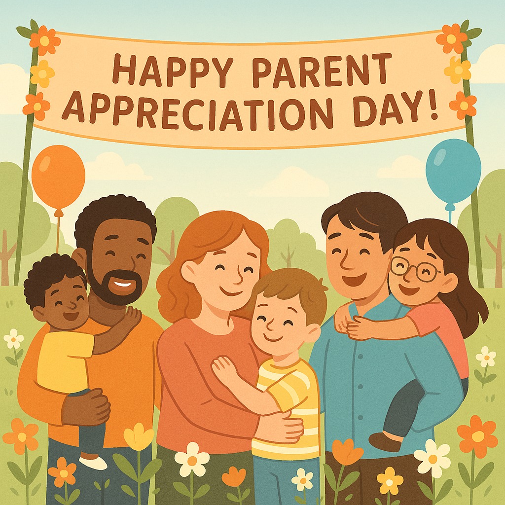 🌸 Happy Parent Appreciation Day! 🌸
Today we celebrate the incredible love, strength, and dedication of parents everywhere. Thank you for your endless support, your tireless care, and the countless ways you make the world brighter for your children. 💖
Let’s take a moment to honor the everyday heroes who shape lives with love.