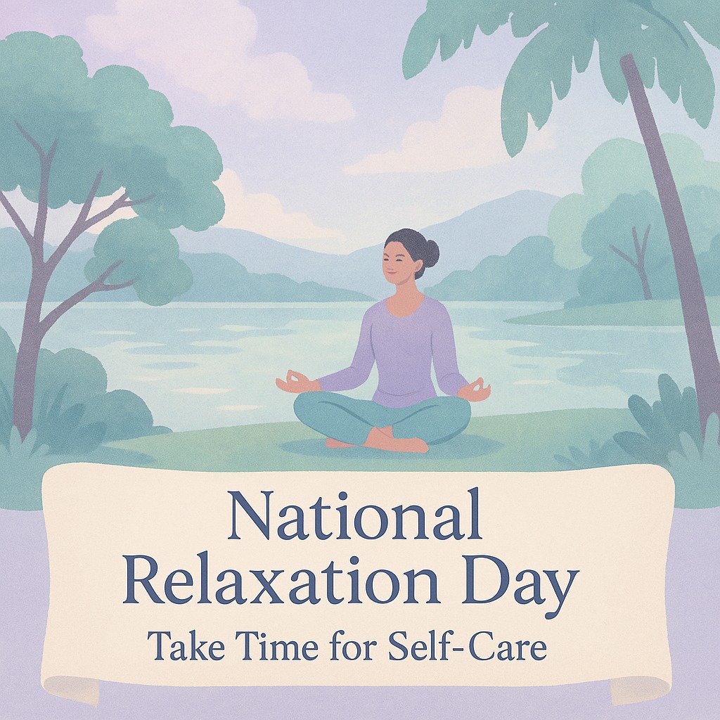 🌿 National Relaxation Day 🌿
Today is a gentle reminder to pause, breathe, and prioritize you.
Self-care isn’t selfish, it’s essential. Whether it’s a quiet moment with a book, a walk in nature, or simply doing nothing at all, take time to recharge your mind, body, and soul. 💆♀️💆♂️
Let today be your invitation to slow down and embrace peace. You deserve it.