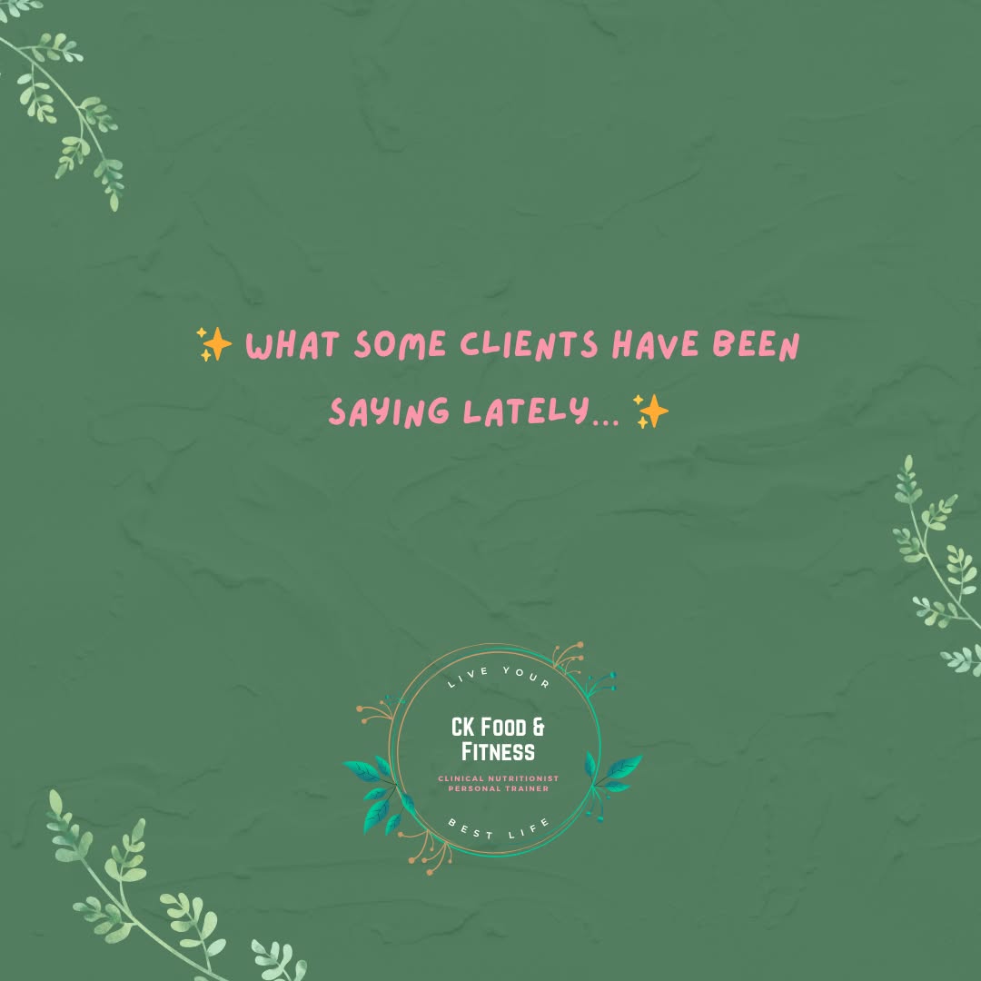 💛 This is why I LOVE what I do 💛
Whether it’s low energy, gut issues, hormonal shifts, unhelpful food habits or simply feeling out of sync with their bodies, it’s incredibly rewarding to hear my clients are starting to feel better and notice improvements in their symptoms
Real change comes from small, consistent shifts that support your body from the inside out. No quick fixes, fad diets or extreme approaches.
With a personalised, holistic approach and ongoing support, we work together to build habits that are sustainable, empowering and actually fit into your life.
You deserve to feel great in your body, not just sometimes, but everyday 🌿
🗓 1:1 appointments are available in-person at Fernwood Chirnside Park or via Telehealth. Head to the link in bio to book your spot or find out more.
💬 Not sure where to start? Book a free 15-minute discovery call to chat about your health concerns or ask any questions
- CK 🍏💪
#clinicalnutritionist #personalisednutrition #foodismedicine #holistichealth #nourishyourbody #healthyhabits #feelgoodfromwithin #nomorediets