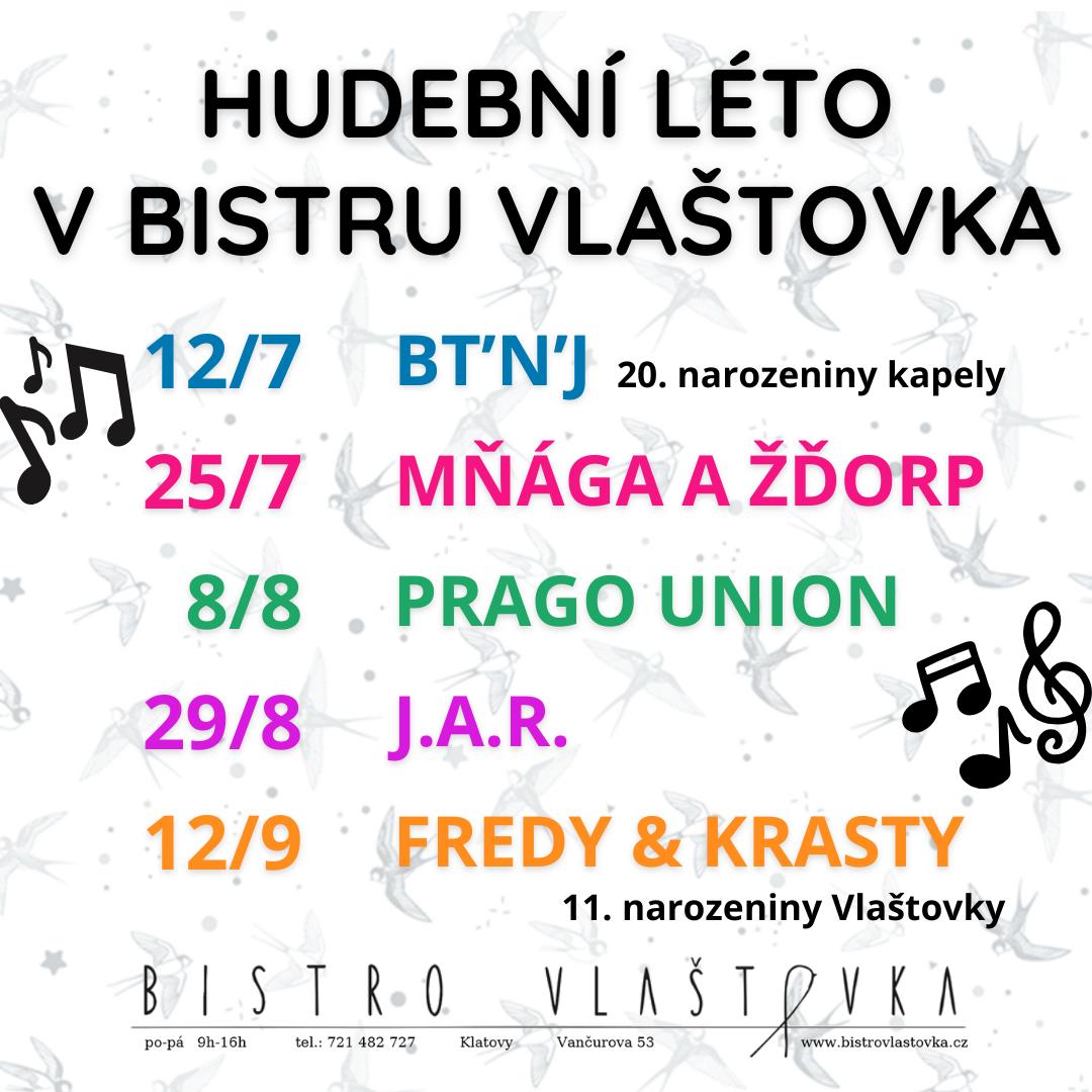 Přijďte na koncert do Bistra Vlaštovka v Klatovech. Vstupenky jsou k zakoupení na Goout nebo přímo v bistru každý všední den. 🎫🎶