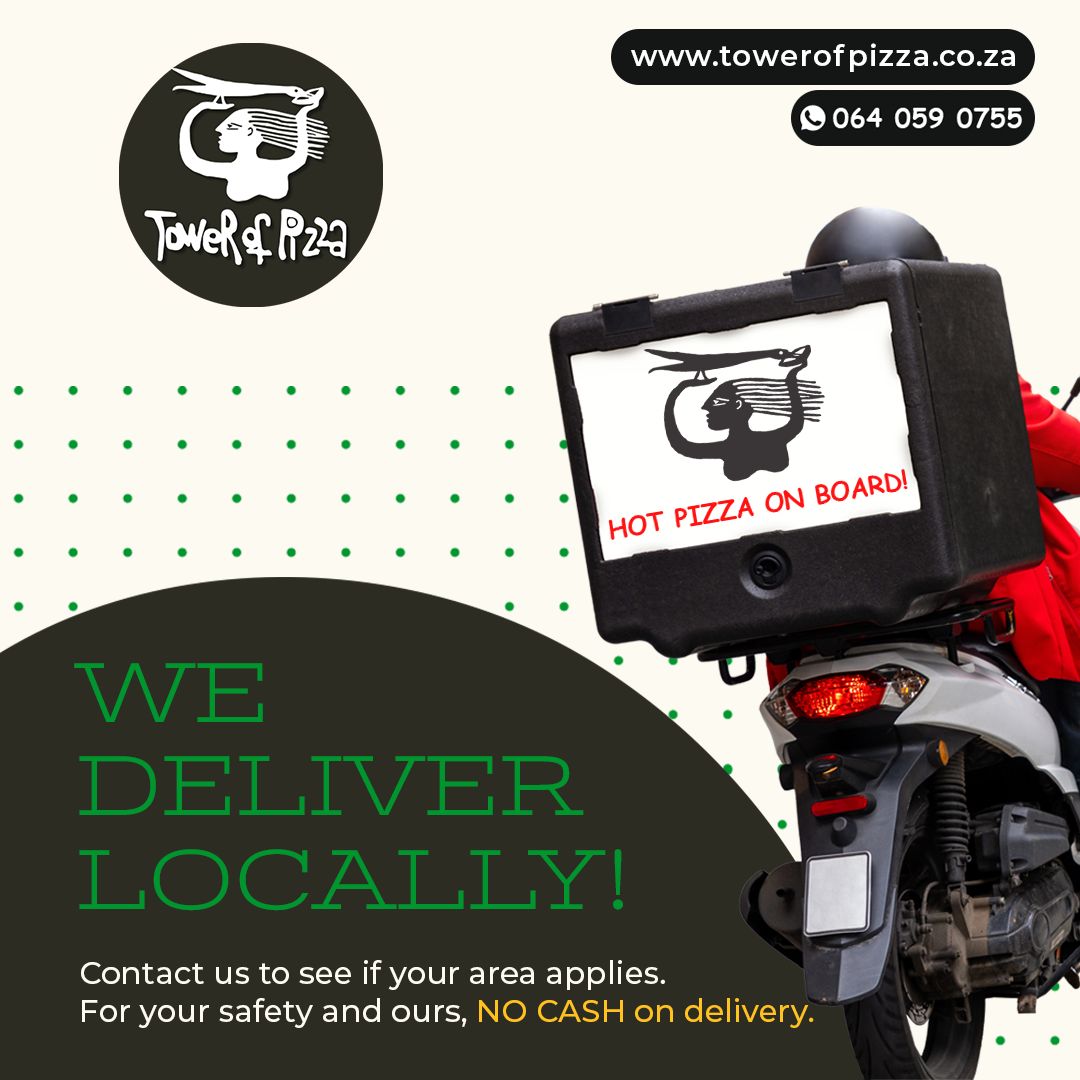 ๐ฅถToo cold to go out? We've got you coveredโ
Stay bundled up โ weโll bring the pizza to you!
๐ Fast. Fresh. Straight from our wood-fired oven to your couch.
Call to order your favourite Tower of Pizza meal today!
๐064 059 0755
โจ Please note: We do not accept cash for deliveries โ card only, for your safety and ours.
#TowerOfPizza #PizzaDelivery #WinterComfort #TowerToGo #StayInWithPizza #NothernDrakensberg #HotPizza