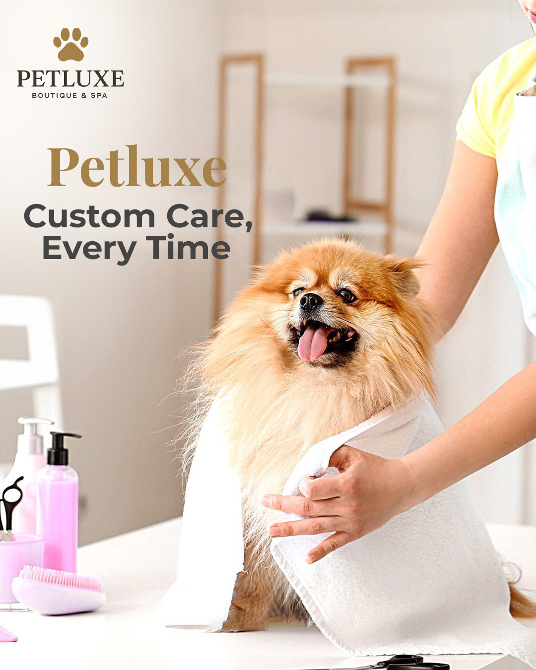 Breed-Specific Grooming Matters More Than You Think. 🐾
Not all coats are created equal — and neither are our grooming sessions. ✨
At PetLuxe, we tailor every treatment to your pet’s breed, coat type, and skin needs.
Thick, silky, short, or double — each coat gets the care it deserves. 🐶🐱
Book your breed-specific session today:
📍 Visit us at M Floor, Building 22, Al Hisn
📞 Or just call 02 566 2815
.
.
#PetLuxe #CatGrooming #FelineCare #AbuDhabi #cats #Grooming #Pet #HappyPets #LuxuryPetCare #Dogs