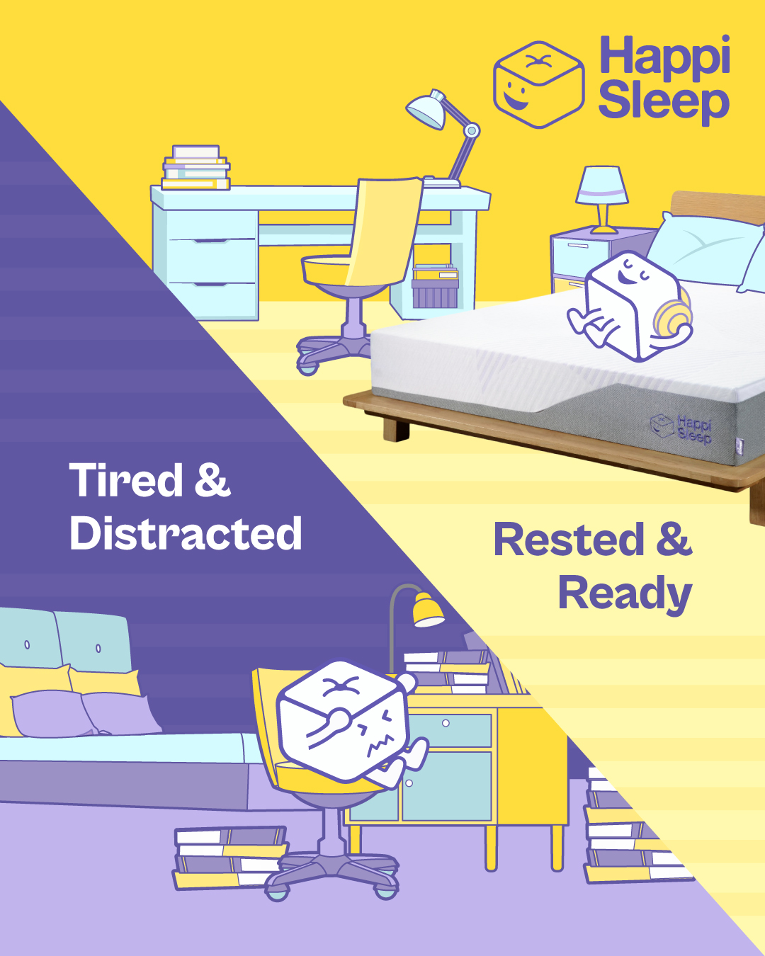 Tired? Or Just on the Wrong Mattress?
Spot the difference?
When sleep hits right, mornings feel easy — not like a struggle.
The H+Prime Mattress is built for better rest, deeper focus, and brighter school or work days.
Perfect for kids, teens, and anyone who needs their brain switched on.
✅ Supportive comfort
✅ Suits growing (and working!) bodies
✅ Helps keep minds sharp and steady
✅ Trusted by parents & loved ones
Because good sleep isn’t just for bedtime — it sets the tone for tomorrow.
#HappiSleep #DreamWithUs