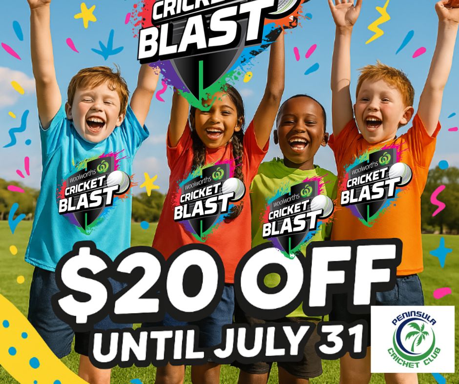 The smiles say it all – Cricket Blast is a hit with kids!
Cricket Blast is all about fun, friends, and unforgettable moments.
🎉 Let your kids experience the joy this October – $20 off if you register before July 31! ( Voucher Code - 84F1C714 )
👉 Sign up now - https://www.playhq.com/cricket-australia/register/d16718
#peninsulacricket @woolworthscricketblast
@northernbeachesmums