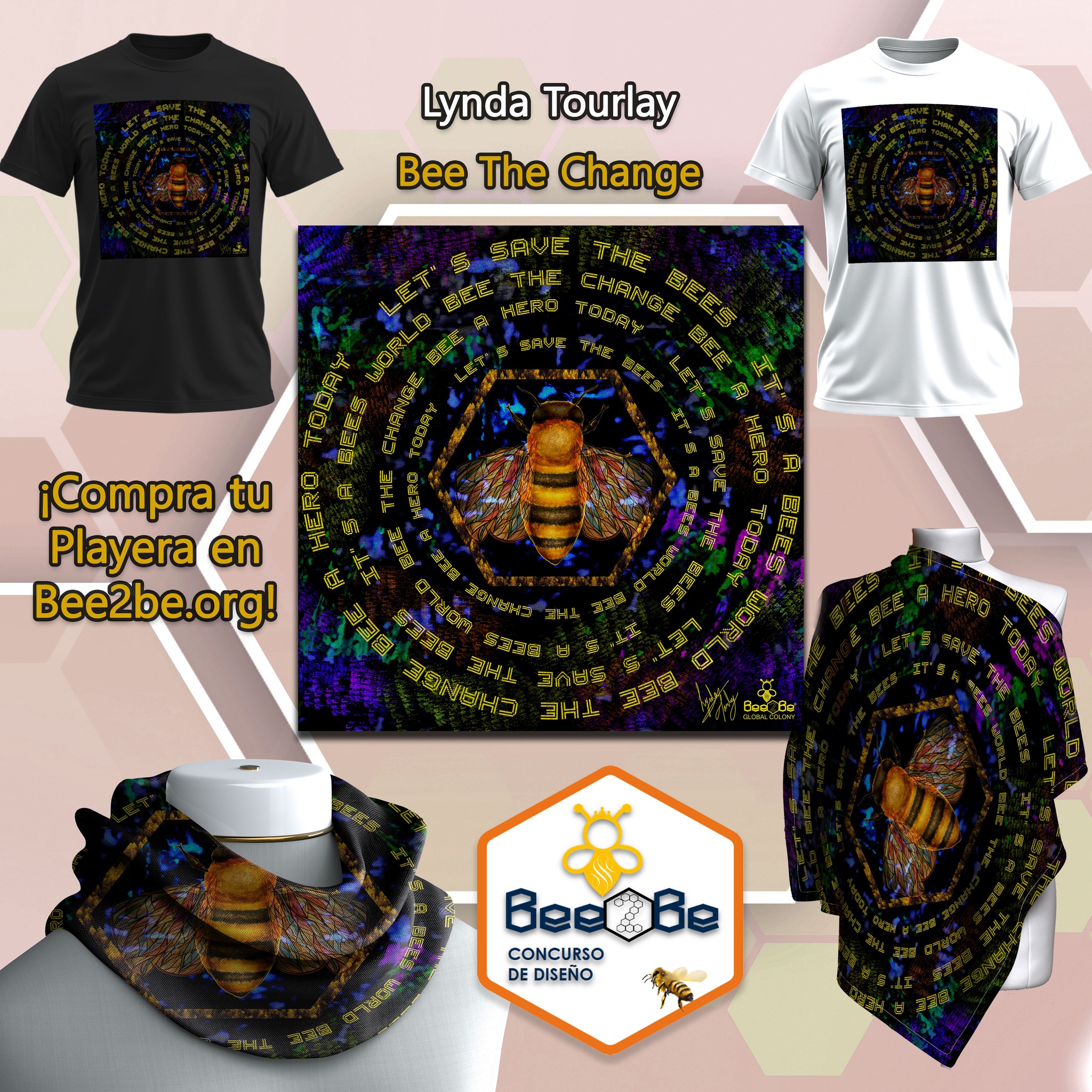 ¡Tú Decides Quién Vuela Alto! Vota, Comenta y Compra.
"Bee The Change" por Lynda Tourlay
https://www.bee2be.org/
#bee2be #somosbee2be #savethemeliponas #colmenaglobal #todossomosmelipona #6°concursodediseñobee2be #savethebees #beeyou #NatureMeetsLuxury