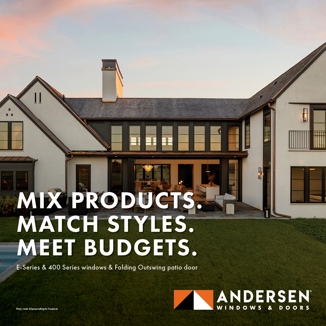 Design without limits. 🏡✨
Mix Andersen® E-Series and 400 Series windows with a Folding Outswing patio door to match your style and meet your budget.
#AndersenWindows #HomeDesign #WindowInspiration #ModernLiving #LuxuryHome #PatioDoors #WindowStyle