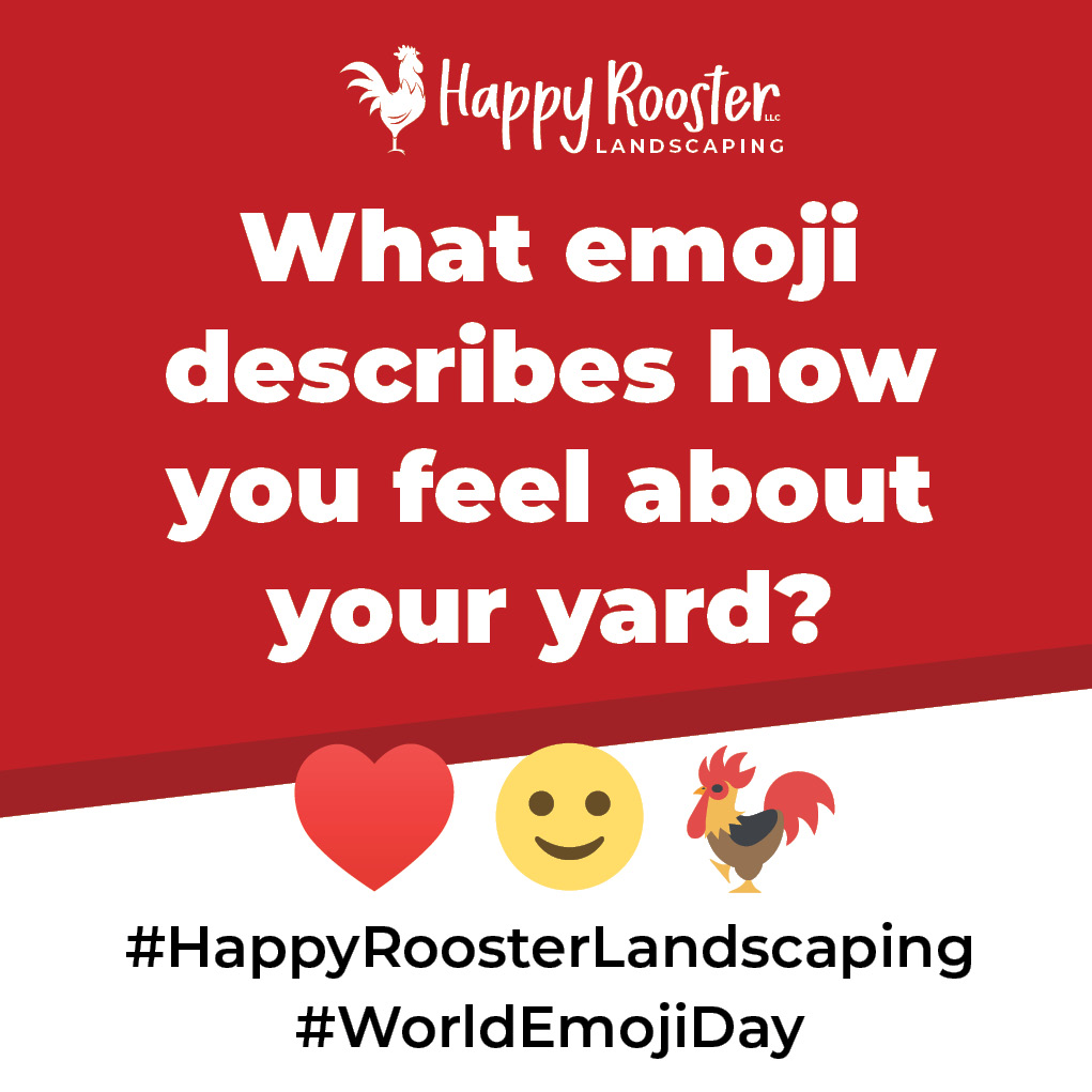 Here’s how we feel about fresh mulch 😍🌿, clean edges ✨✂️, and weed-free beds 🙌🚫🌱.
⬇ Drop the emoji that describes how you feel about your yard and let's make sure it's 😍
#worldemojiday #HappyRoosterLandscaping #YardGoals