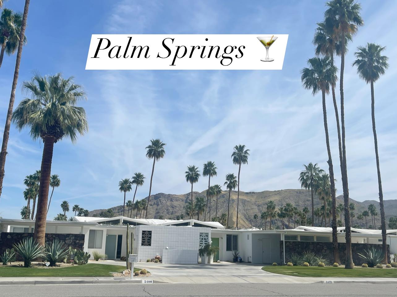 Palm Springs is just so old Hollywood Glamour (& found my dream home !)🤍💚🩷