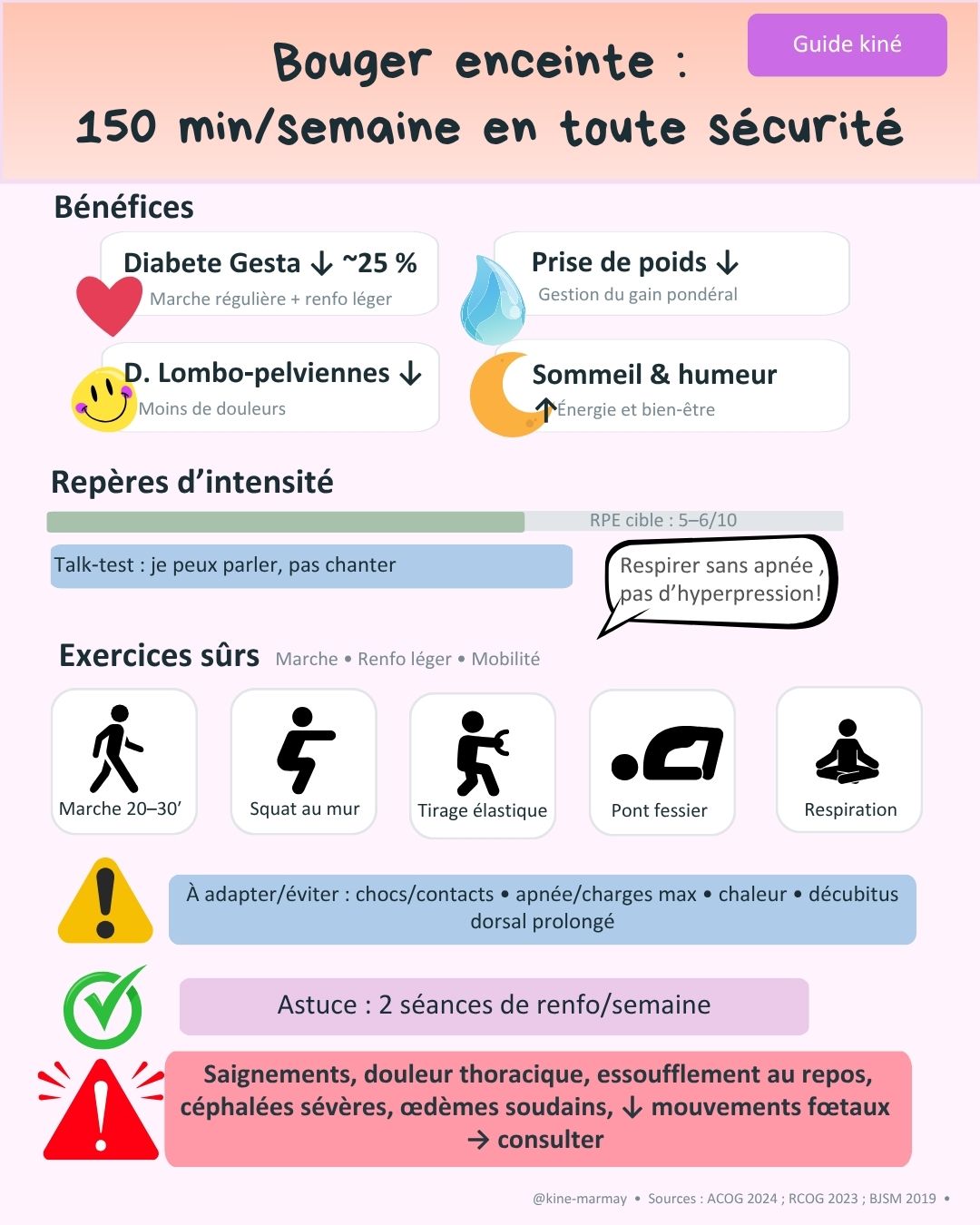 Bouger de façon modérée et régulière pendant la grossesse protège la santé de la maman et du bébé.
Inspire‑toi du programme type : vise 150 min/semaine + 2 séances de renfo léger, en t’écoutant.
Adapte l’intensité avec le talk‑test et évite la chaleur ou les efforts en apnée.
💬 Tu préfères la marche, la piscine ou le vélo d’intérieur ? Dis‑le en commentaire !
#bébé974🇷🇪 #maman974 #bebe2025 #kineréunion #kinespecialisée #kine974 #osteopathiepérinatale #osteopathie #kinesitherapiedelafemme #perinatalité #mamaninforme #jeunemaman #osteopathiegrossesse #Maternité #maternite #BienÊtre #femmeenceinte #santefemme #kineperinatale