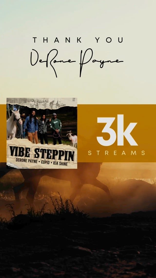 We hit 3K STREAMS on Vibe Steppin’! 🙌🏾💯 Thank y’all for steppin’ with me. Let’s double it up! 🔁 #VibeSteppin
#linedance #southernsoul #trailride #paynegang