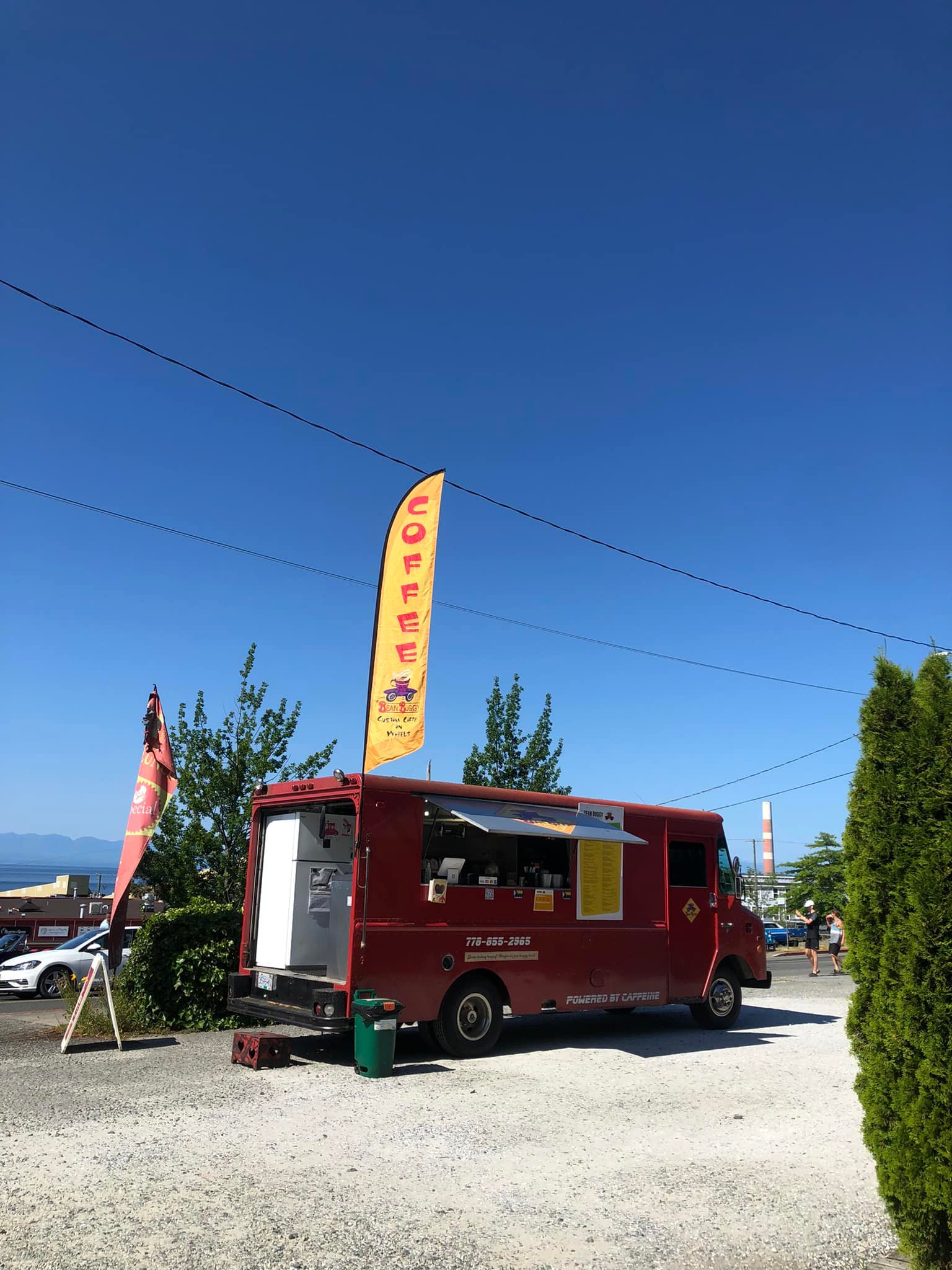 The Bean Buggy The Patricia Theatre {est 1913} car show today 1030 am till 2 pm see you tomorrow at the Powell River Farmers' Market from 1230 till 230 pm