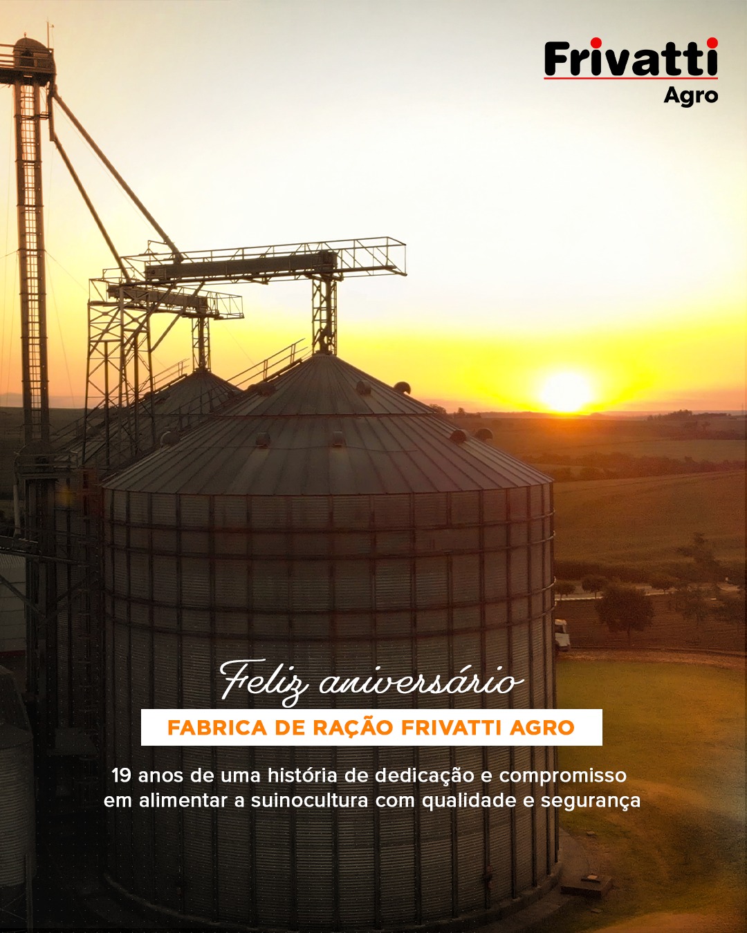 🎉 Hoje celebramos os 19 anos da Fábrica de Ração Frivatti Agro!
São quase duas décadas de trabalho incansável, inovação e compromisso com a qualidade e a segurança alimentar na suinocultura.
Cada ração produzida carrega nossa dedicação em fortalecer a cadeia produtiva, do campo à mesa.
Seguimos com orgulho essa trajetória, cultivando confiança e alimentando o futuro!
#FrivattiAgro #19Anos #Suinocultura #FábricaDeRação #QualidadeQueNutre