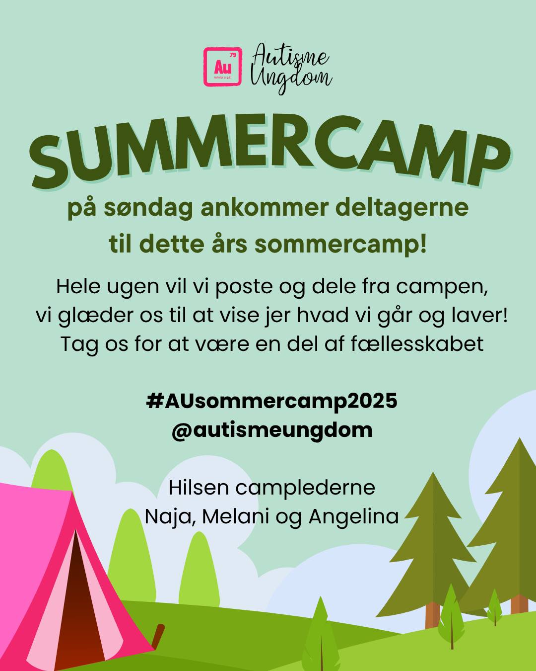 På søndag tager vi igen i år imod en masse unge autister der skal være med til sommercamp! Vi glæder os helt vildt til at tage imod dem og har selvfølelig planlagt en hel uge med en masse sjove aktiviteter. Vore camp-leder Naja overtager SoMe og vil dele glimt af hvad både frivillige og deltagerne laver.🩷
Følg med på Instagram og facebook med #AUsommercamp2025
God sommer til alle!☀️