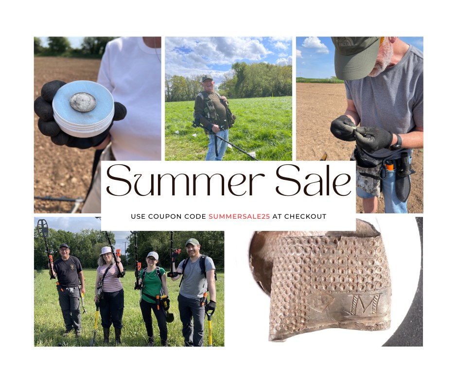 Summer Sale is now on. Grab the final few tickets for Summer 2025. Use coupon code SUMMERSALE25 at checkout. Join us for the best in class Metal Detecting Experience Day in glorious North Somserset