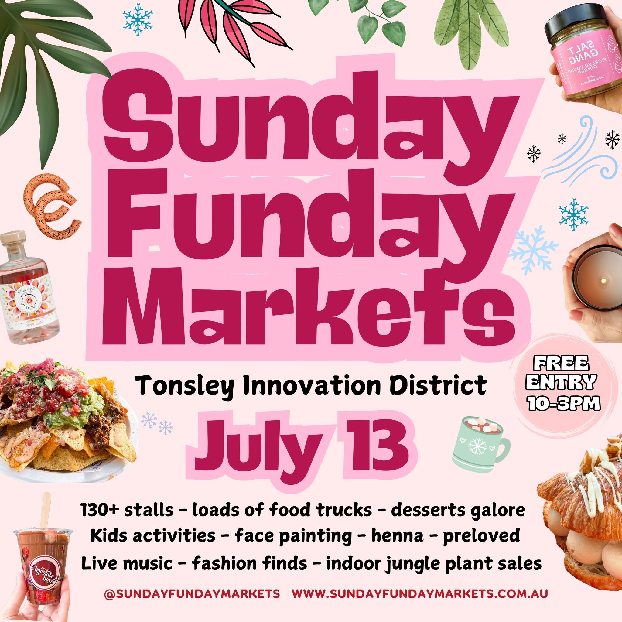 We are back at @sundayfundaymarkets next Sunday, 13 July! These markets are getting better and better each month and we can't wait to bring the truck down again! Serving from 10 til 3! See you at Tonsley!