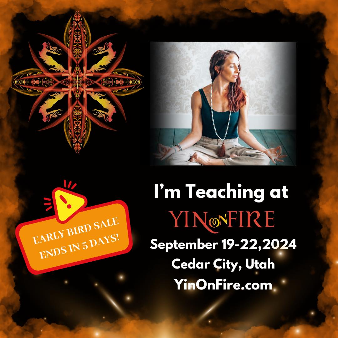 I’m sooo excited to announce that Im going to be presenting a workshop at YIN On FIRE in Cedar City this year!🔥. Who’s going???
If you aren’t signed up yet, check it out. This is a 4 day Healing festival with music performances from THE HUMAN EXPERIENCE, DEYA DOVA and more- with over 85 workshops. .
BUT MOST IMPORTANTLY it’s a coming together of people on their healing journeys in a celebration of music, art, sharing, and movement. Dance, Yoga, Performances, Meditation, Breath Work and so much more!
#YinonFire #ConsciousFestival #Healing #CommunityEvent #AuthenticCelebration #SoulFamily #LiveMusic #festival