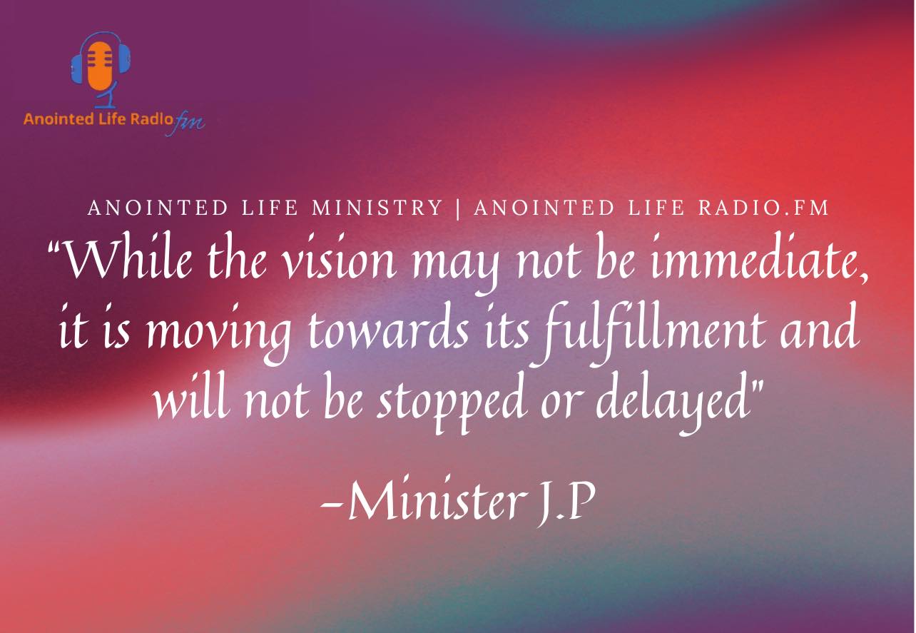 Though the vision may not be realized right this moment, every step we take is a powerful stride toward its fulfillment. We are on an unstoppable journey, and nothing can stop what God has in store for us or hold us back from achieving our dreams or fulfilling our calling! Keep pushing forward!