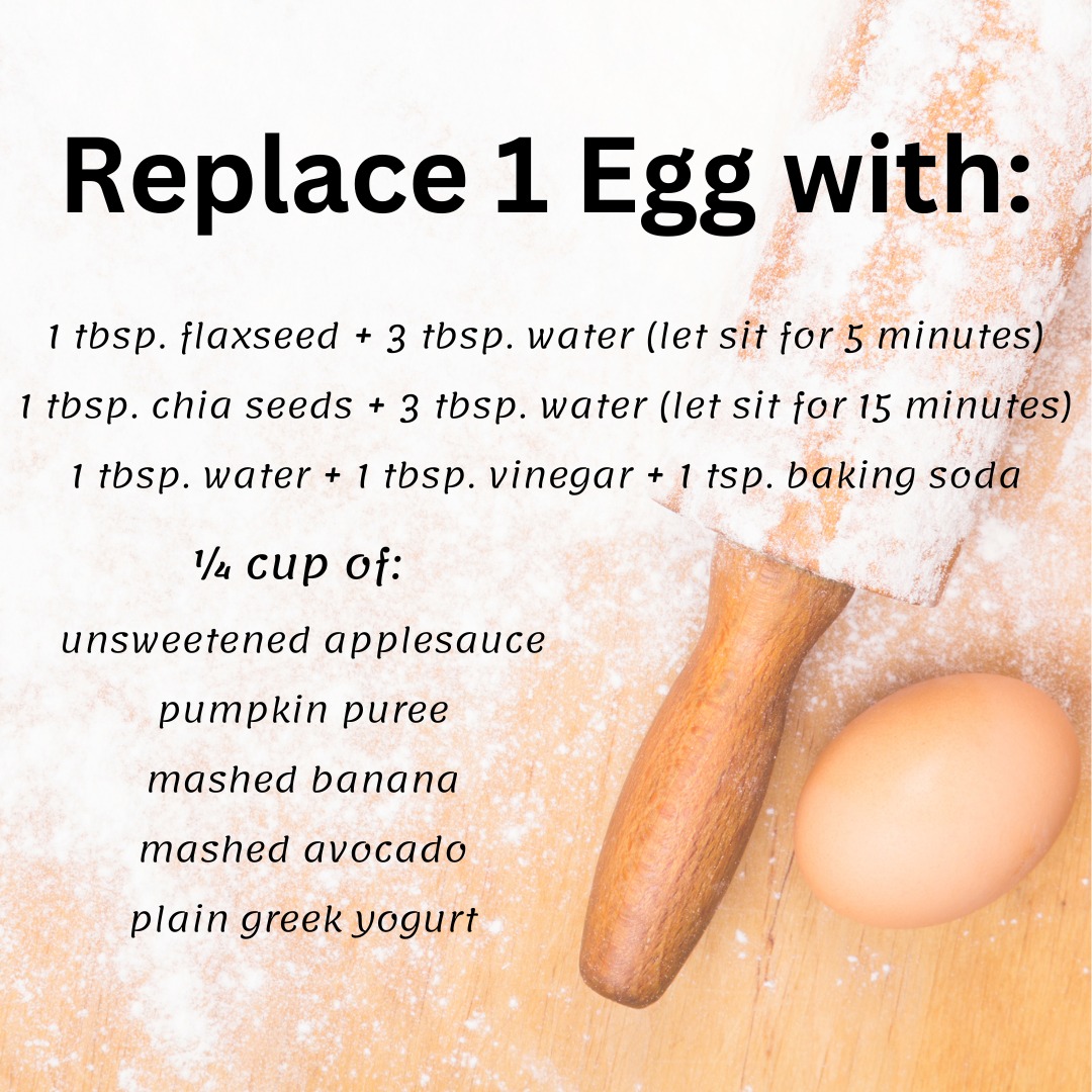 Whether you’re baking brownies, flipping pancakes, or frying up something delicious—what’s your go-to egg replacement? 🥚✨
Let us know what you love using:
💛 Flax or chia eggs
🍌 Mashed bananas
🍎 Applesauce
🧪 Store-bought replacers like Bob’s Red Mill
🤔 Something else?
We’re always experimenting in the kitchen at No Gluten In It, and we’d love to hear what works best in your gluten-free cooking!
#NoGlutenInIt #GlutenFreeBaking #EggFreeOptions #DairyFree #VeganBaking #GlutenFreeLiving
