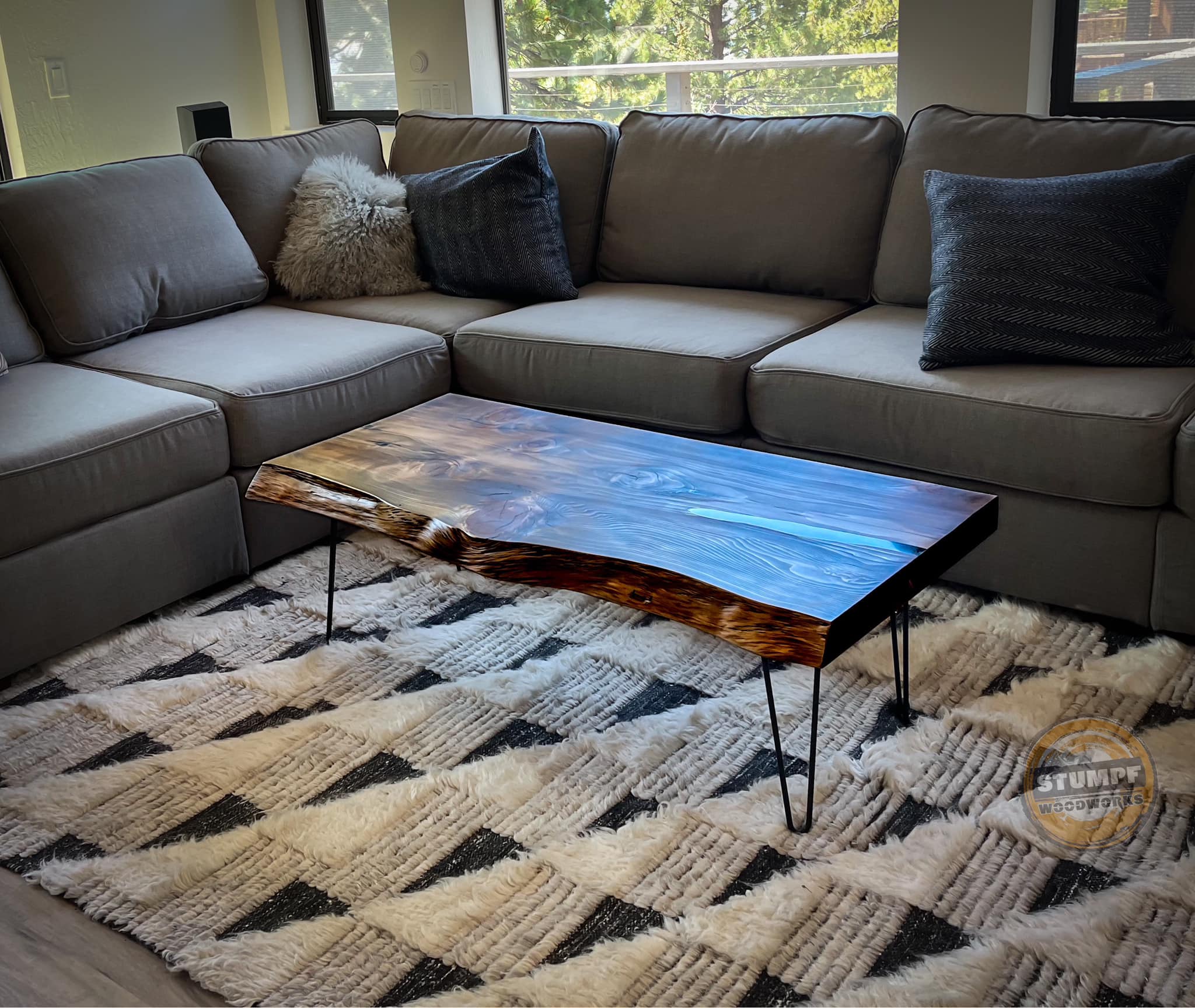 Cedar Coffee Table - Sometimes the simplest pieces are just as satisfying as the monster projects. I believe this pecky cedar table with traditional hairpin legs fits nicely in its Incline Village Tahoe home.
…
DM me if you’re interested in an heirloom piece similar to this little gem.
#StumpfWoodworks #MakeGaragesDirtyAgain #TreeToTable #Lacquer4ever #ModernRustic #ReclaimedBeauty #LiveEdge #Urbanwood #HandcraftedFurniture #SustainableFurniture #NevadaArt #LiveEdgeFurniture #RusticModern #Woodworking #Handmade #Organic #RenoMade #MountainModern #MadeInReno #BespokeFurniture