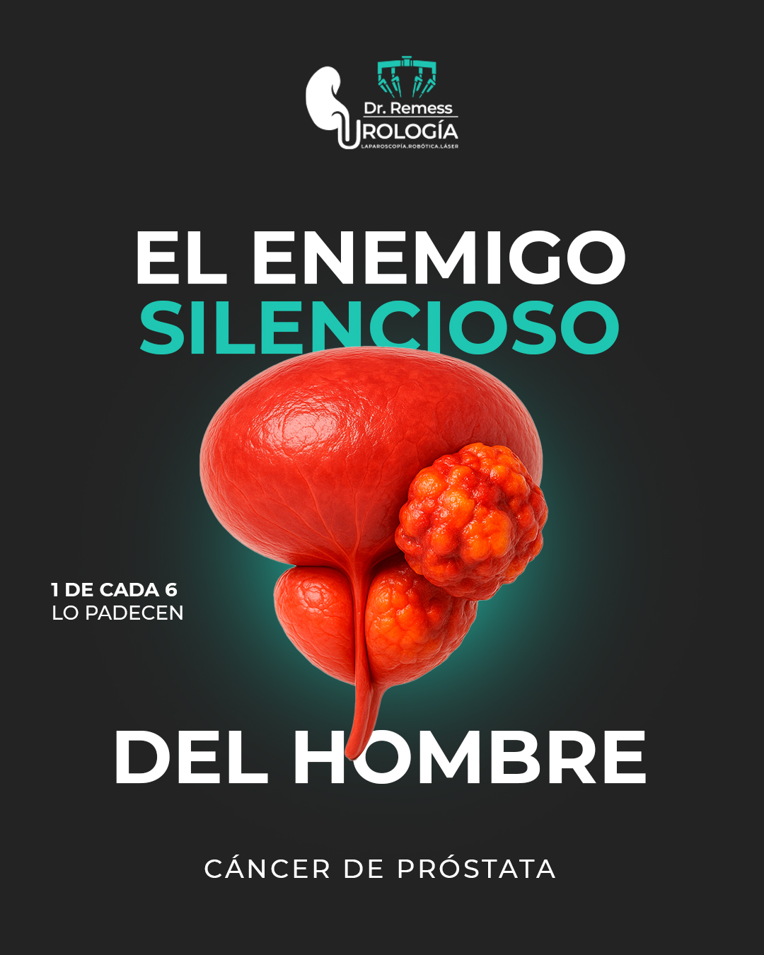 🔵 El cáncer de próstata es el tipo de cáncer más común en hombres.
Hablar de él no debería ser un tabú, sino una prioridad.
La información también es prevención.
-
📞 Agenda tu cita por WhatsApp: 333 395 8988
🏥 Moleet Medical Unit. Av. Sebastián Bach 4754, Zapopan, Jal.