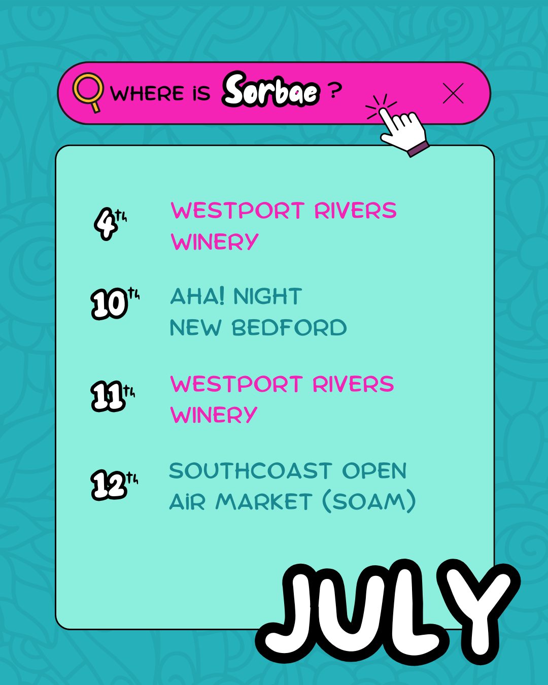 We’re outside this July - catch us at these events!
Planning something special? We still have a few open dates in August+ September
🎉 Message us or head to our website for more info!