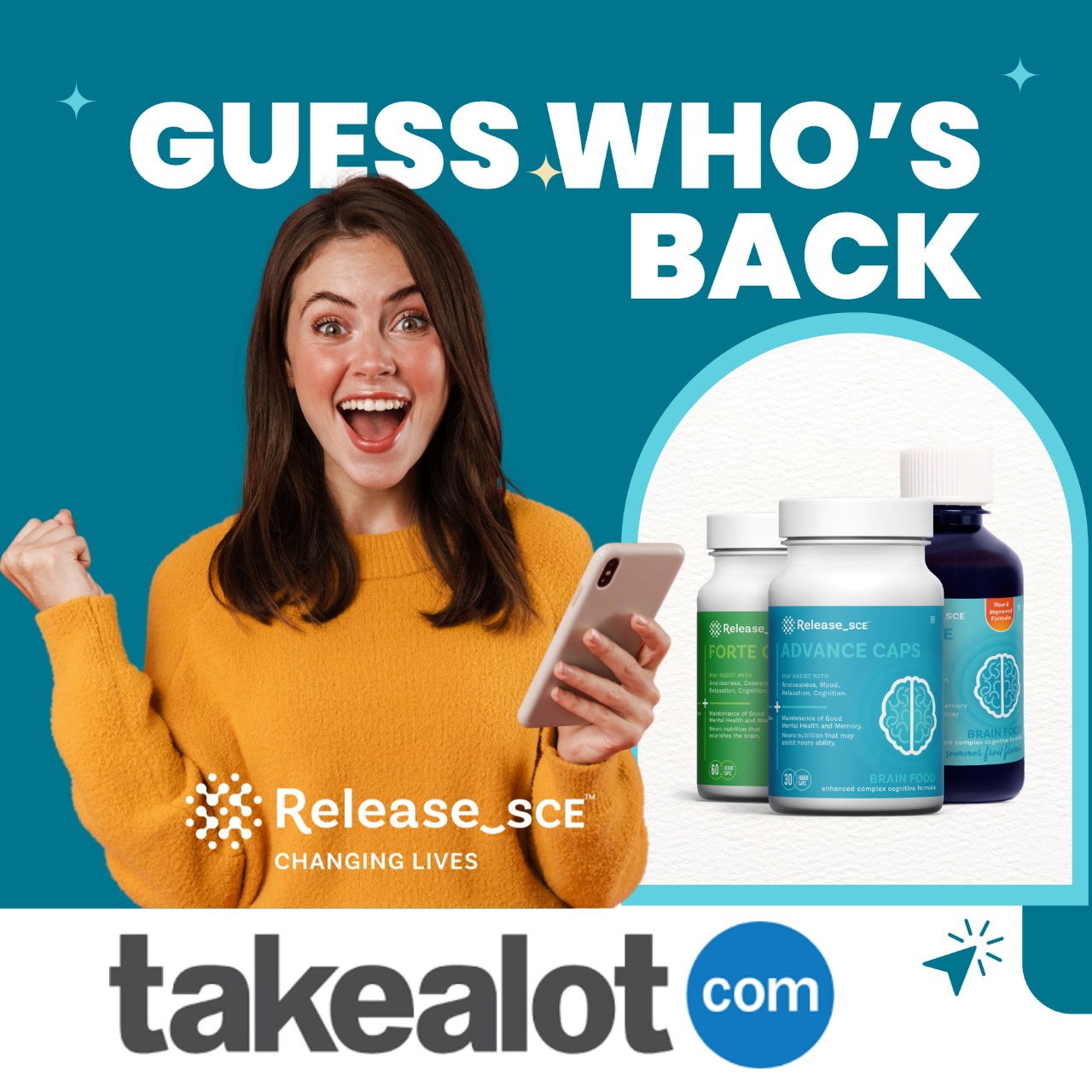You asked, we listened! Release SCE is back on Takealot.com for your shopping convenience. Enjoy hassle-free payments with Ebucks, Discovery Miles, Payflex, and a variety of other options, all with free delivery.
Thank you for your ongoing support. Our commitment is to provide the best 100% natural brain optimiser on the market. Thousands of South Africans use and recommend Release SCE daily. Order yours today, it's the smart choice…😉🧠
⭐️ 12 Years of Proven Results | 16,000+ Happy Customers | 5-Star Reviews | Listed with SAPHRA
🛒 Order here: https://bit.ly/3IgKfDS