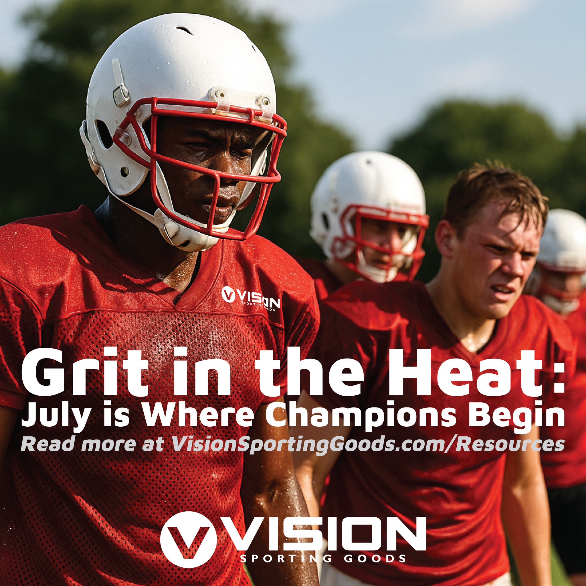 📅 Team Tuesday | GRIT IN THE HEAT 🔥
No lights. No fans. No easy reps.
Just sweat, sacrifice, and summer grind.
This is where champions are born—on fields so hot the cleats stick. In gyms echoing with effort.
In July.
When it’s just you, your team, and the will to get better.
We wrote something special for the ones doing the hard work now—coaches, players, trainers. Go to VisionSportingGoods.com/Resources to read the full post.
Let’s build something that lasts.
#TeamTuesday #GritInTheHeat #SummerGrind #FallStartsNow #PurposeBeyondTheGame
📷 Tag your squad putting in that summer work 💪