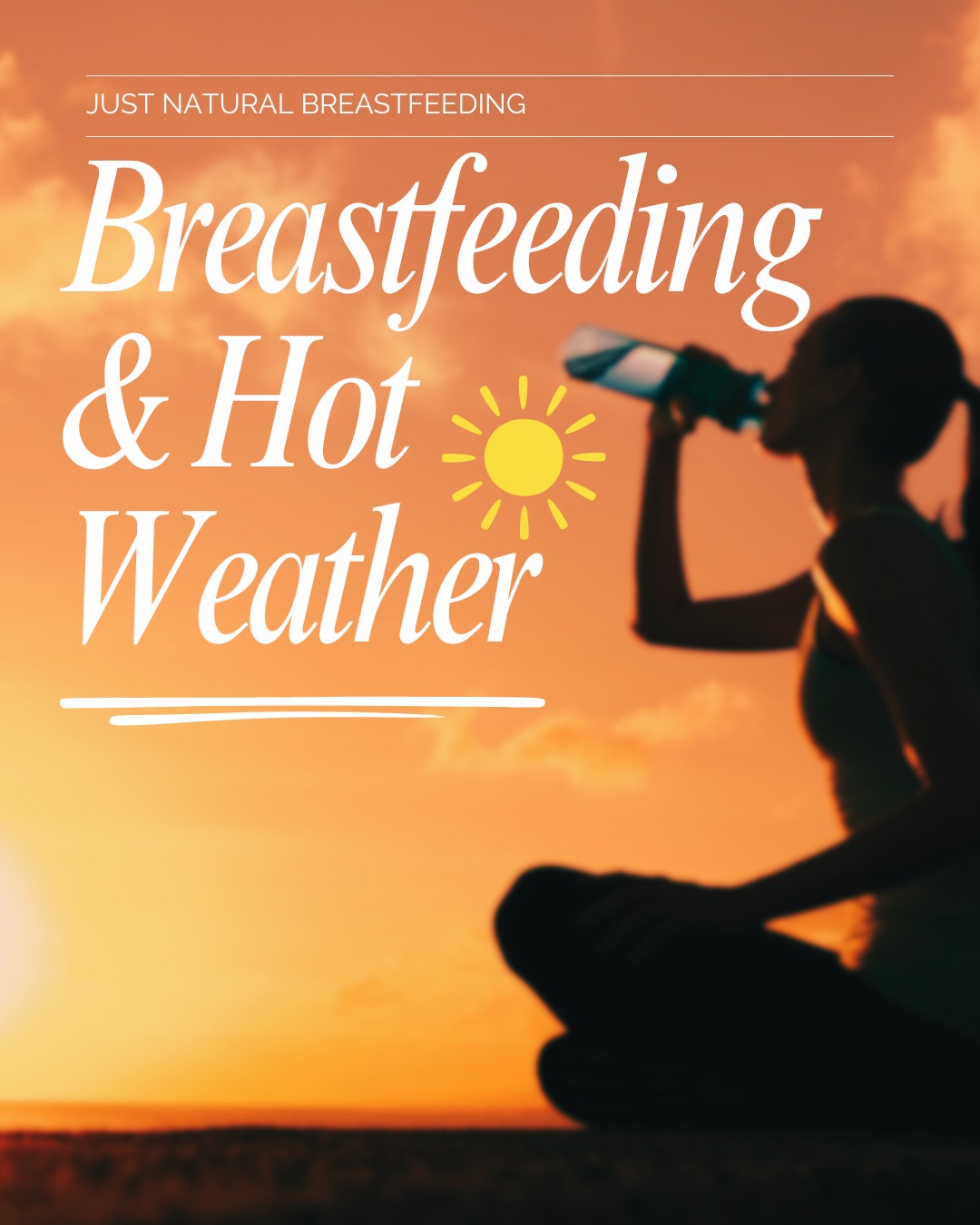 Does my breastfed baby need to drink water on hot days?
Exclusive breastmilk is all your baby needs in the first six months, as long as breastfeeding is well-established, even on very hot, humid days. Amazingly, your milk will adjust to ensure that your baby gets all the fluids needed to stay hydrated. Water does not have any calories or nutrition. Any water you give your baby takes the place of breastmilk in her tummy. This means that she will drink less of your milk at the next feeding. Breastmilk quenches your babyâs thirst and provides valuable nutrition and calories at the same time. You may find that your baby might nurse a little more frequently in hot weather. Remember that the more milk your baby drinks, the more milk your body makes. Nursing your baby frequently, and not giving your baby any other liquids, including water and juice, will maintain your milk supply. When your baby begins to eat solid foods, then you can introduce small amounts of water.
Breastfeeding a warm baby on a hot day can leave both of you feeling hot and sweaty. A flannel receiving blanket or a dish towel draped over your arm between your skin and babyâs can help both of you feel more comfortable. In hot weather, youâll find that you need more water than usual. Don't forget to pack extra water for mama if you plan to go out on a warm day.
https://www.lllc.ca/breastfeeding-summer-or-hot-weather