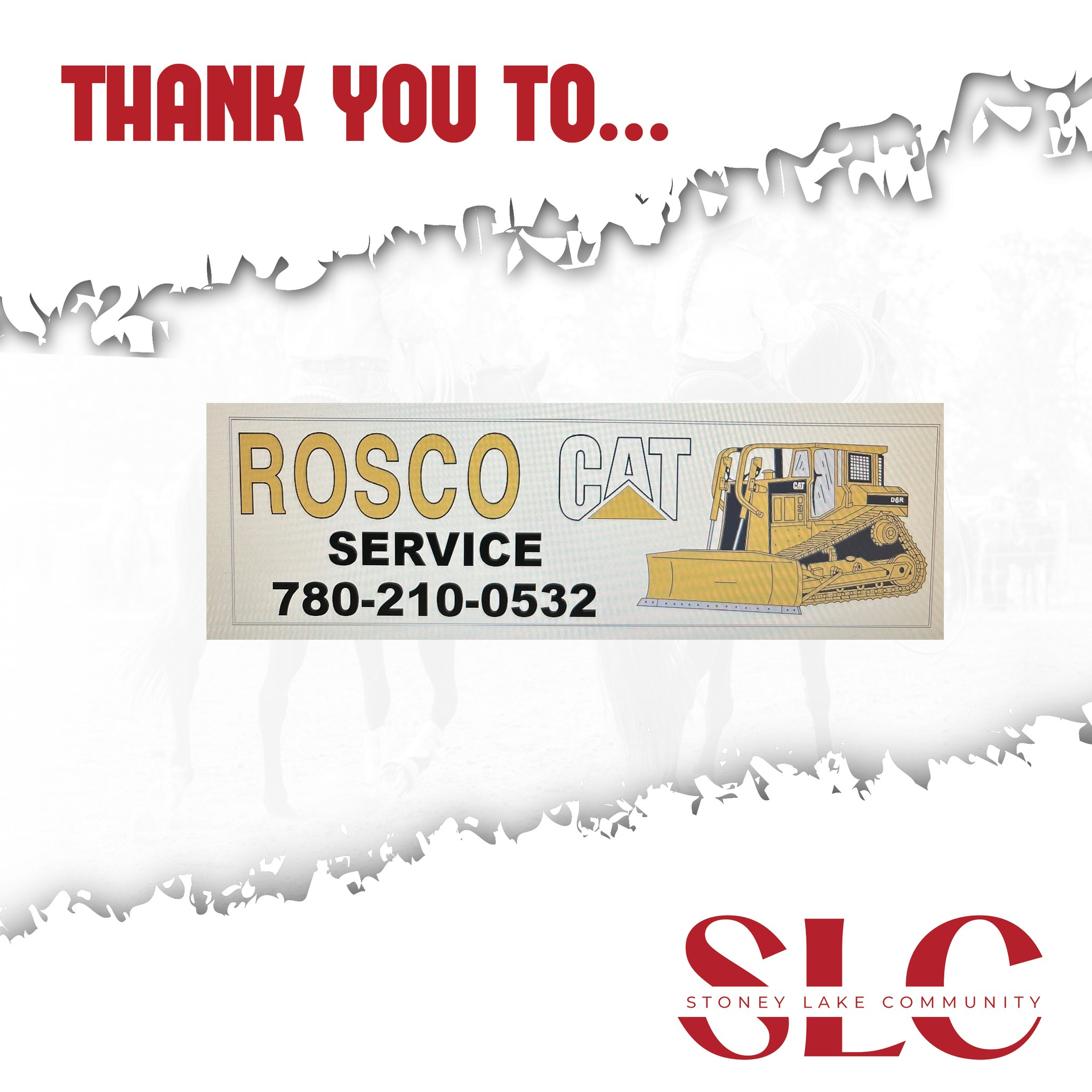 🚜🛠 Thank You, Rosco Cat Service! 🛠🚜
A big Stoney Lake Rodeo thank-you to Rosco Cat Service for their generous support of this year’s event!
When it comes to heavy lifting, Rosco Cat Service knows how to get the job done — and that same strength and reliability shines through in their commitment to supporting local events like ours. 👏
We’re grateful to have hardworking businesses like Rosco backing our rodeo and investing in our community.
💛 Be sure to support the businesses that support us — it’s how we keep small-town events alive and thriving!