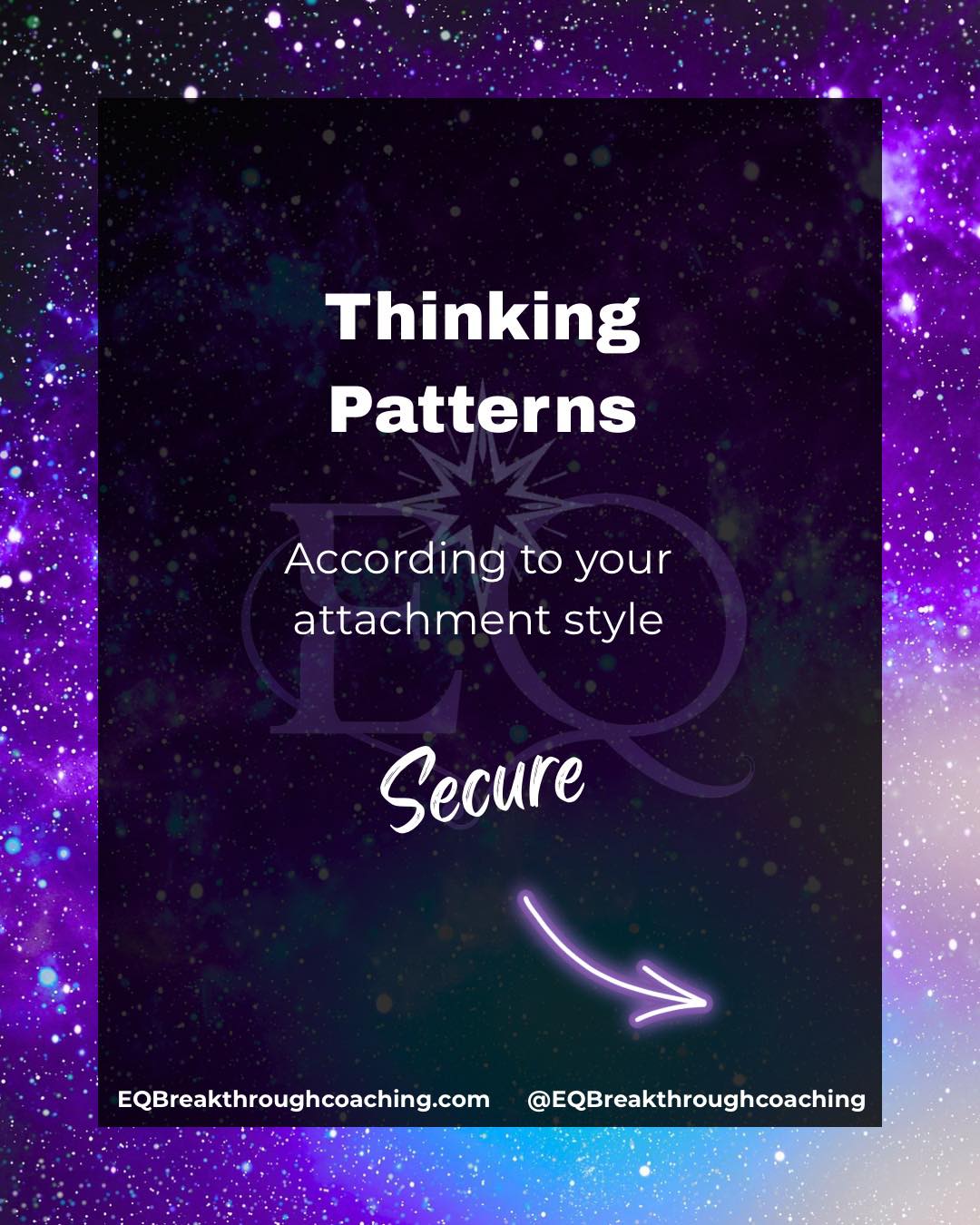 Securely attached individuals have, at the core, positive beliefs about themselves, their worth, and their ability to find and maintain healthy love! They still may find it challenging to relate when paired with an insecurely attached partner.
Ready to learn how to earn your own secure attachment? Comment “Breakthrough” to work together!
#HealingCoach #MentalHealthAwareness #SelfGrowth #ShadowWork #SelfHealingJourney #HealingFromWithin #SelfAwarenessJourney #ConsciousRelationships #EmotionalHealing #EmotionalIntelligence #HealingInRelationships #SecureLove #TraumaHealing #NervousSystemRegulation #TraumaInformedCoach #AttachmentHealing #AttachmentStyles #AttachmentTheory #AnxiousAttachment #AvoidantAttachment #SecureAttachment #HealingAttachmentWounds #InnerAttachmentWork