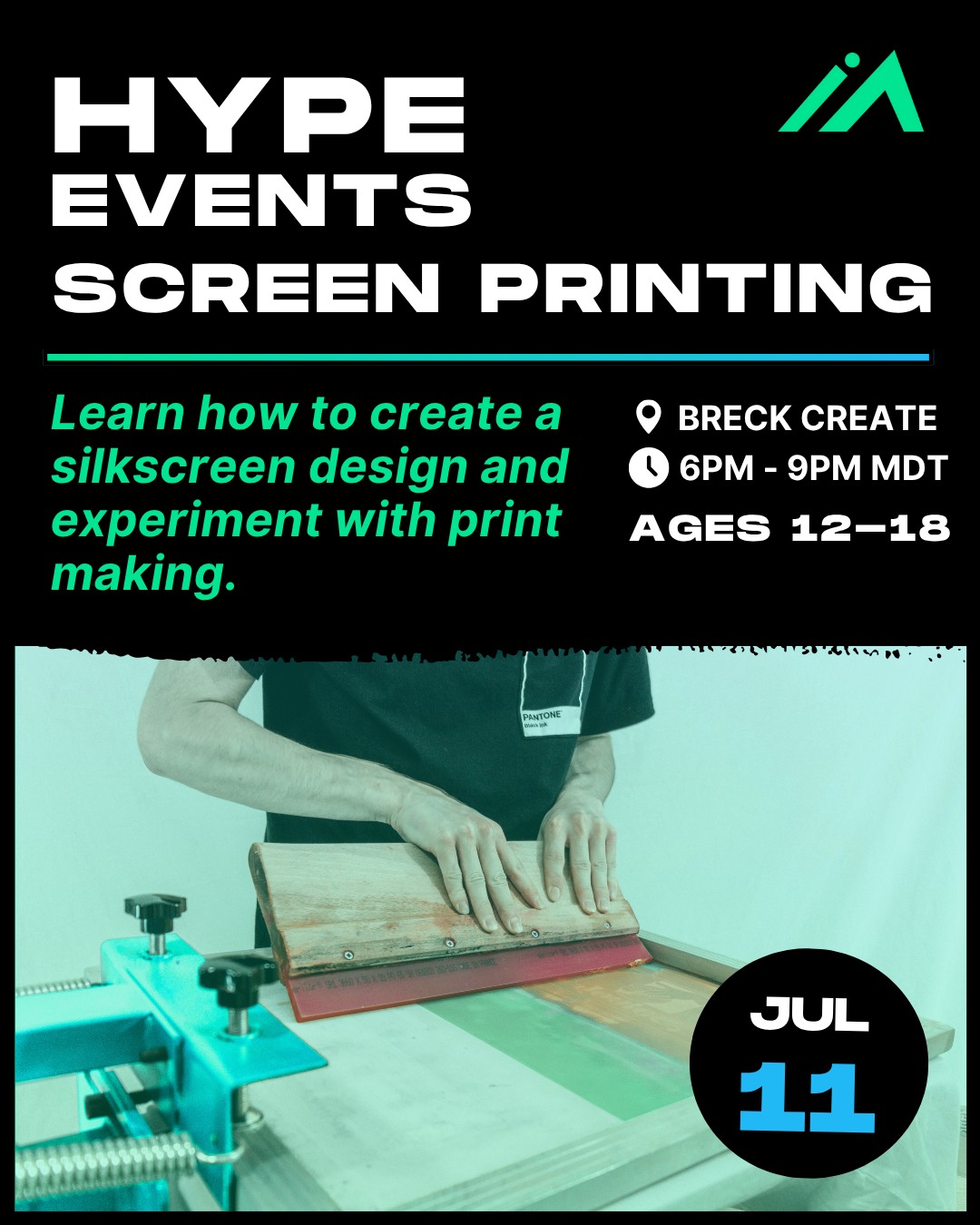 Bored this summer? Come out and learn to screenprint! We know boredom can lead to risky choices like vaping—but with HYPE EVENTS, we’re providing free events to make this summer eventful.
Join us to learn how to create a silkscreen design of your very own and experiment with printing your first one color images.
Come connect, learn, and create!
*Paper is provided for printing and students can bring an item from home such as a T-shirt, bandana, tote, tea towel, with which they can experiment printing on.
Stay hyped this summer by checking out the HYPE EVENTS summer calendar! https://bit.ly/HYPEcalendar