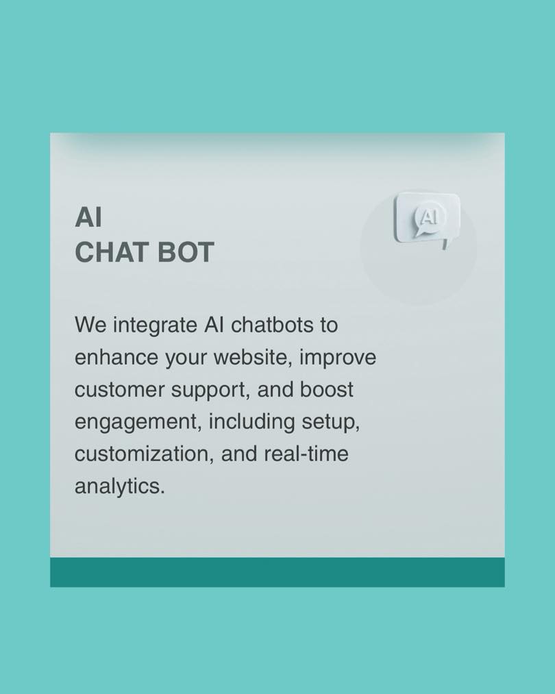 Looking to add AI to your website?
We integrate AI chatbots to enhance your website, improve customer support, and boost engagement, including setup, customization, and real-time analytics.
DM us for more information 📲
#aichatbot #aichat #markhambusiness