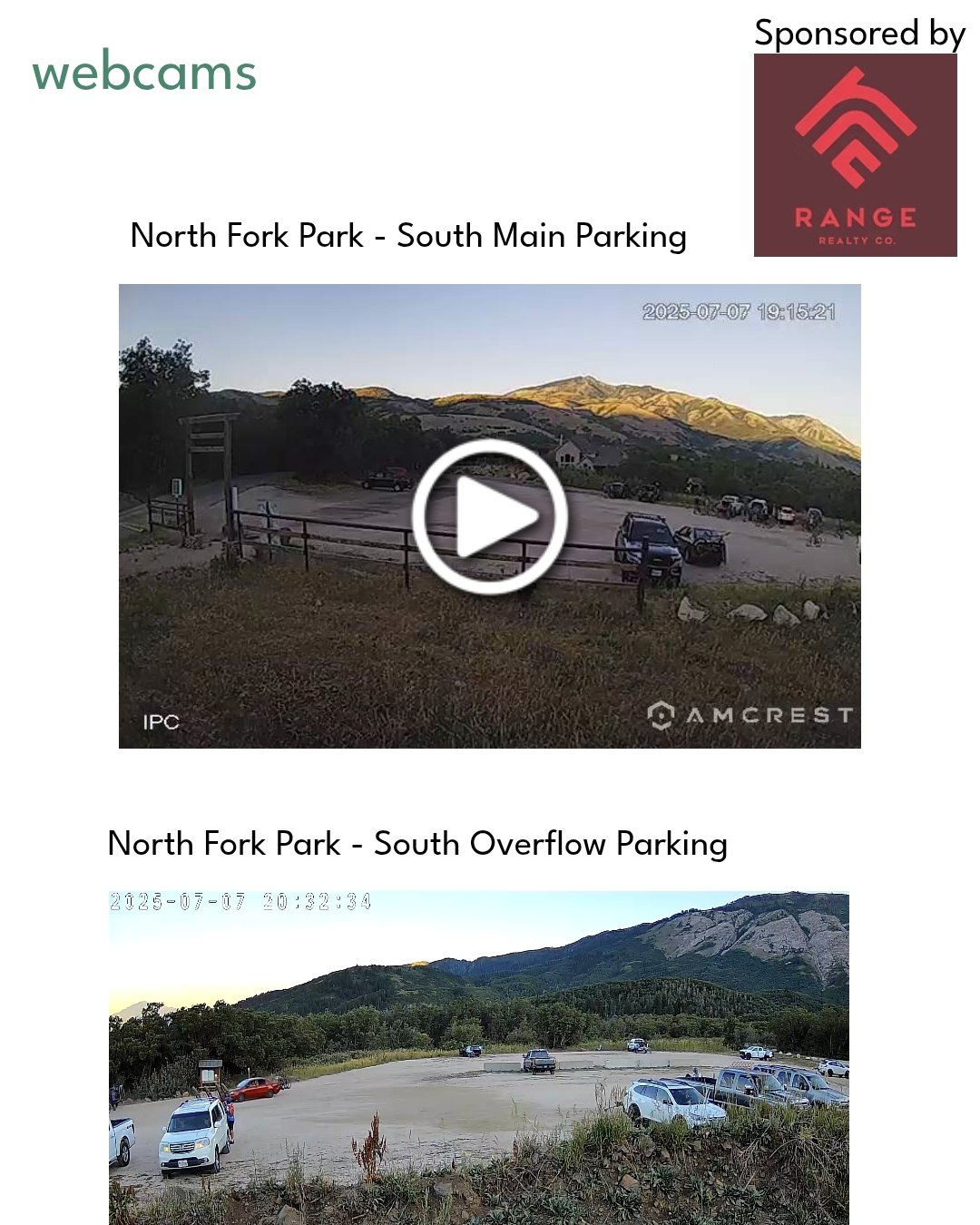 They’re back! 🎥🚗
We’ve had tons of folks asking when the parking lot cameras at North Fork Park’s South Gate would be up and running again — just like in the winter.
Well, thanks to the help of @webercoparksandrec, @ogdennordic , and the generous support of our camera sponsor @rangerealtyco , the cameras are live again! 🙌
Check the conditions before you head out https://www.edenvalleytrails.com/webcams