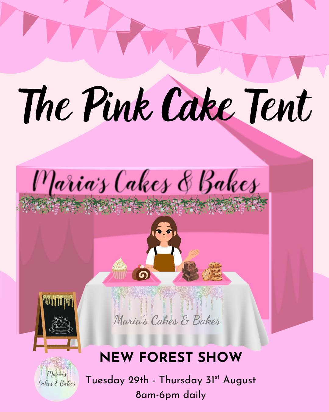 It's finally time for one of my favourite shows of the year!
The New Forest Show!
I am so looking forward to being back and I wonder if I can make it a third year in a row of the best stand in the food and drink area?! 🤞🏻
#cakestall #cakestalls #cakestagram #cakemarket #cakestand #cakesale #shoplocal #supportsmallbusinesses #supportsmallbusiness #supportlocal #cakesofinstagram #marketstall #localevents #hampshire #southampton #eastleigh #chandlersford #romsey #mariascakesandbakes
