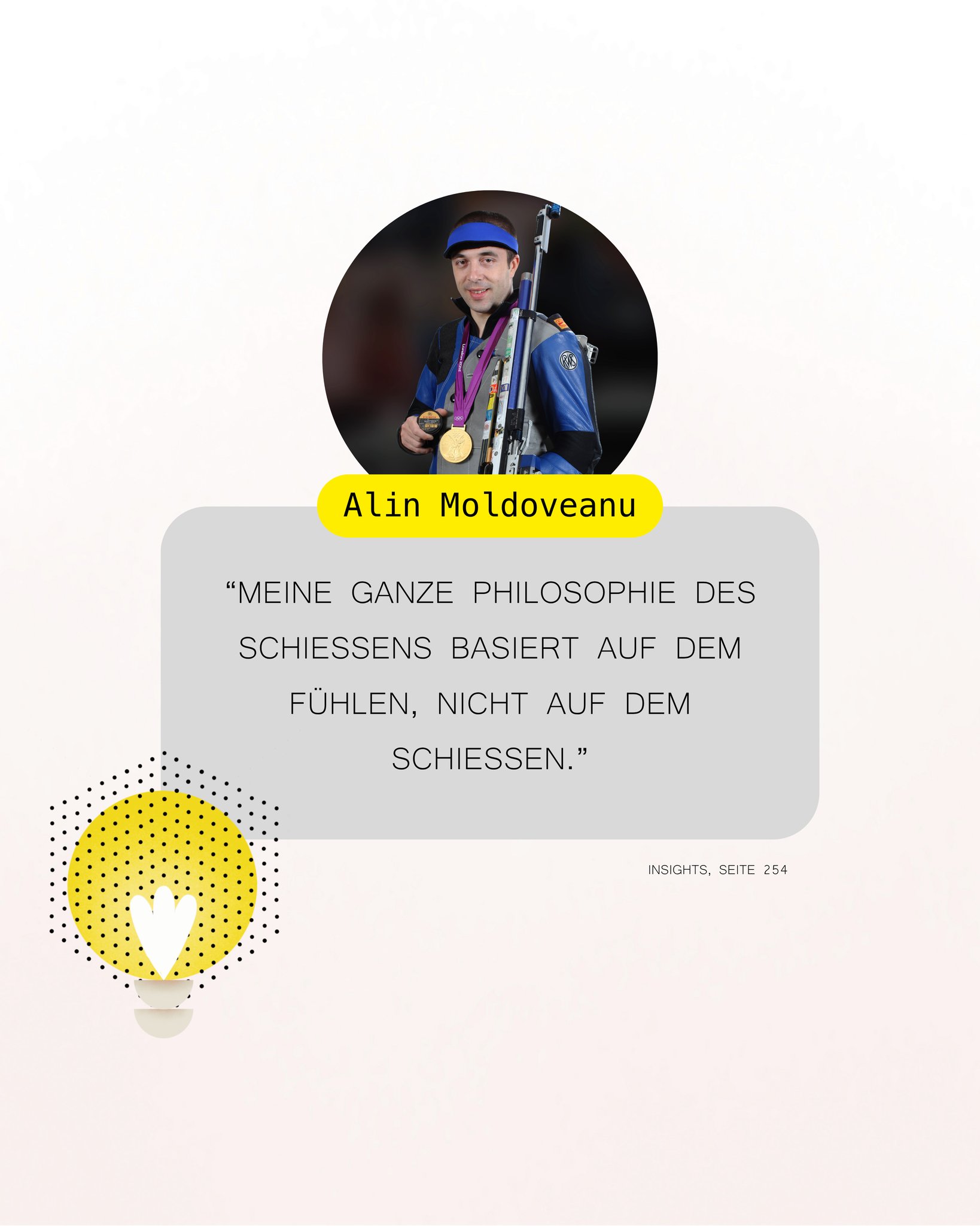 @moldoveanu5319 wurde 2012 in London Olympiasieger. Unmittelbar nach dem Sieg hatte er eine spezielle Trainingsmethode um dieses besondere Gefühl für immer in seinem Unterbewusstsein zu verankern. Mehr dazu liest du jetzt in "Insights - Inspirierende Einblicke in das Innerste der Champions".
.
>> Jetzt bestellen unter www.trainingsbuddy.com.
.
#trainingsbuddy #createt #insights @issf_official #zitatdestages #sportsmotivation @olympics