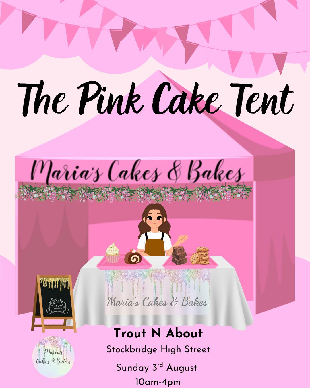 After an epic 3 days at The New Forest Show is straight back to the kitchen to get ready for Trout N About in Stockbridge.
A fantastic free family event! Find us on Stockbridge High Street, Sunday 3rd August 10am-4pm.
tnastockbridge
#cakestall #cakestalls #cakestagram #cakemarket #cakestand #cakesale #shoplocal #supportsmallbusinesses #supportsmallbusiness #supportlocal #cakesofinstagram #marketstall #localevents #hampshire #southampton #eastleigh #chandlersford #romsey #mariascakesandbakes
