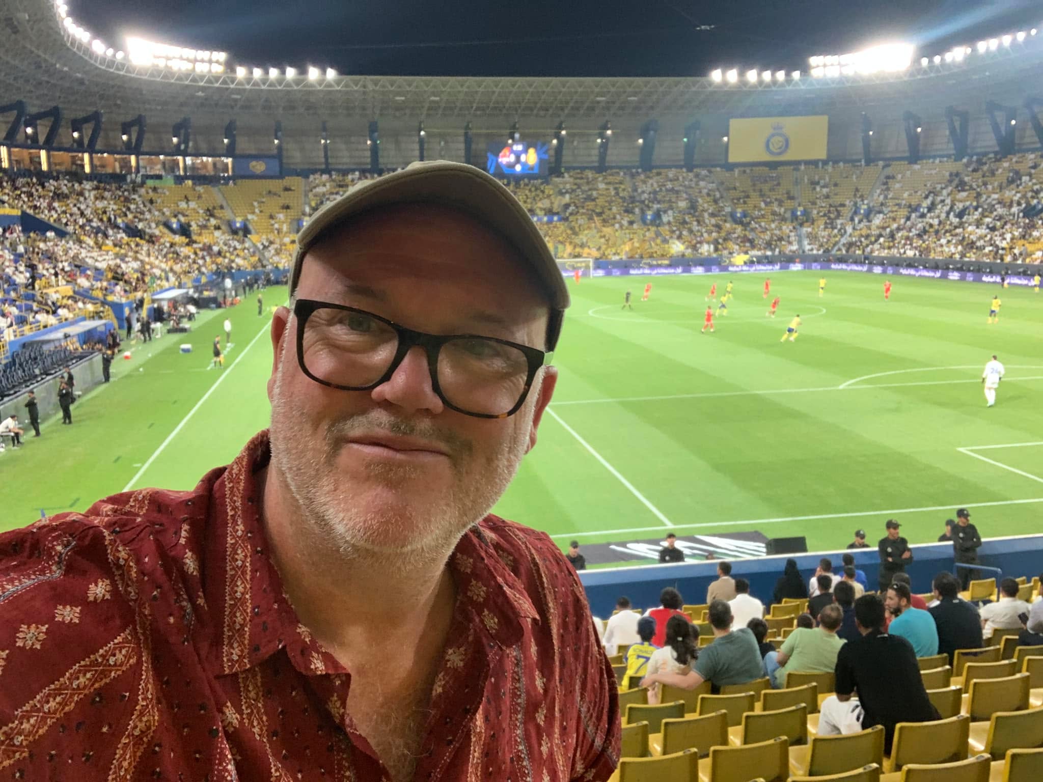 Current status: sitting in the away end watching 39-year-old Ronaldo play in 39C. Surprisingly entertaining!