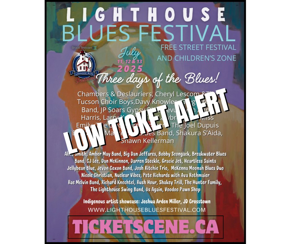 It's not a bad problem to be facing, three days out from the festival, but we don't want you disappointed...fair warning!