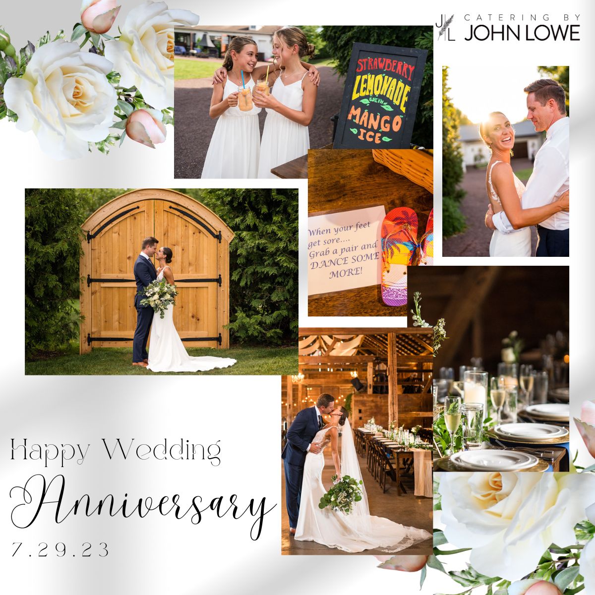 Happy (almost) anniversary to Abby + Drew! Married 7.29.23 💕
Still one of our fave weddings ever.
#WeddingAnniversary #SweetMemories #CateringByJohnLowe #LancasterWeddings #AbbyAndDrew