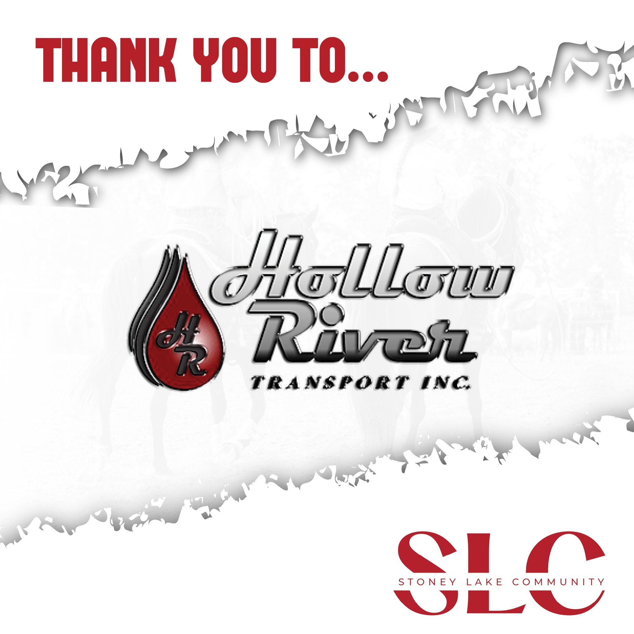 🚛💨 THANK YOU to Hollow River Transport! 💨🚛
We’re kicking off our sponsor shoutouts with a huge thank-you to Hollow River Transport for their incredible support of the 2025 Stoney Lake Rodeo!
Their commitment to our community doesn’t go unnoticed — from hauling loads to backing local events like ours, they help keep things moving (literally and figuratively). 👏
Your generosity helped make this weekend a success, and we’re proud to have you as part of the Stoney Lake family.
If you see a Hollow River rig rolling by, give them a wave — they’re part of what makes this rodeo possible!