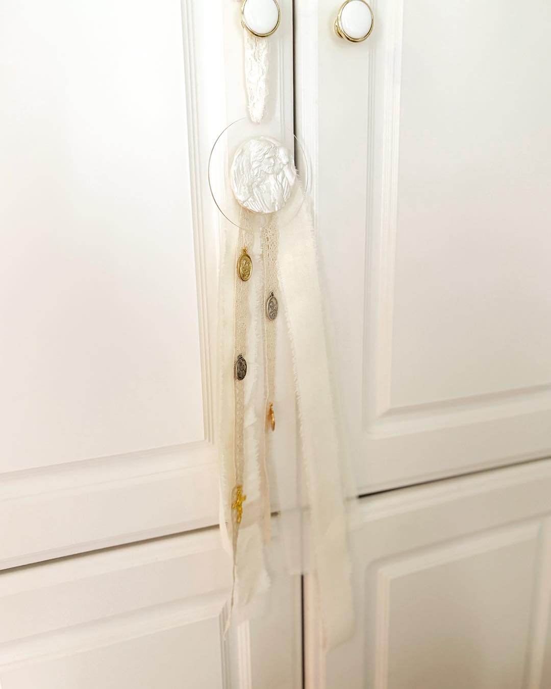 I'm truly in awe of how this piece came together. 🕊️
A sweet customer reached out with a heartfelt request—to turn her collection of religious medals and charms from cherished churches and chapels into something meaningful for the newest little blessing in the family.
After some thoughtful brainstorming, my heart led me to this beautiful crib medal hanger. It's designed to grow with the child—perfect for adding new medals and memories over the years, and a precious keepsake for the nursery.
She chose a soft, neutral palette, but I have so many color and style options to create something just as special for anyone. 💫
Message me to order this new keepsake!
#CribMedalHanger #FaithfulKeepsake #NurseryDecor #CustomMade #SentimentalGift #CatholicBaby #NewbornBlessings #HeirloomGift #ReligiousDecor #HandmadeWithLove #BaptismGift #CustomNursery