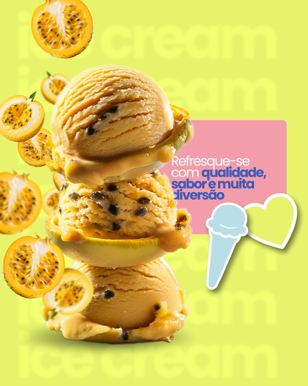 Energia tropical e sabor que contagia!
Sinta o frescor do maracujá a qualquer momento com Ice Spice. Sabor, qualidade e diversão em cada colherada. 🍨😋
Estamos no Ifood. Acesse ao link na bio e conheça nosso cardápio completo.